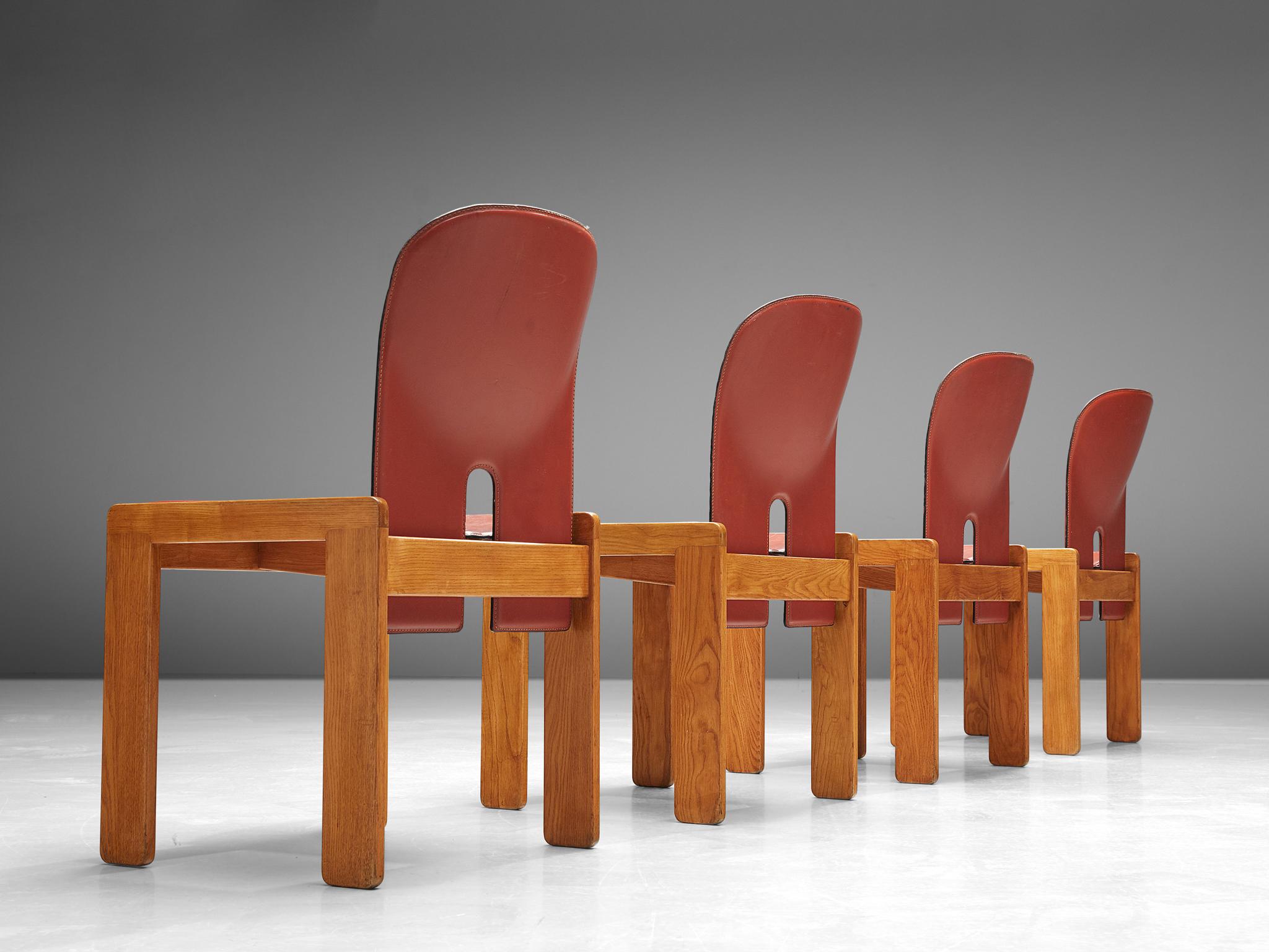 Set of '121' Chairs by Afra & Tobia Scarpa In Good Condition In Waalwijk, NL