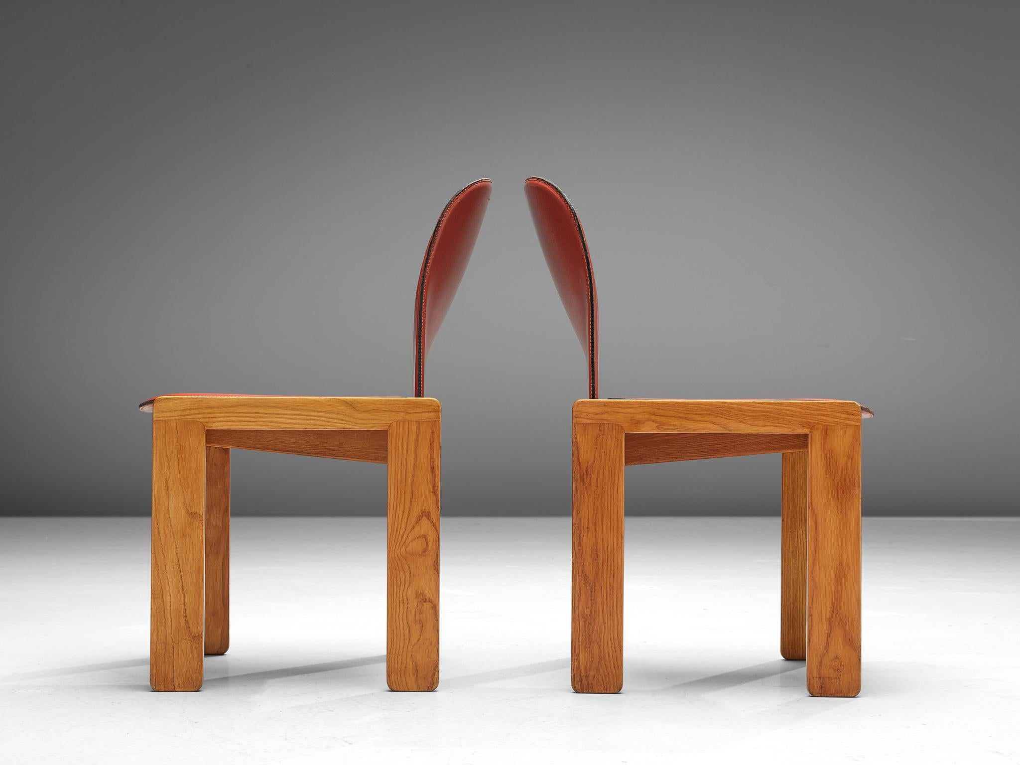 Late 20th Century Set of '121' Chairs by Afra & Tobia Scarpa