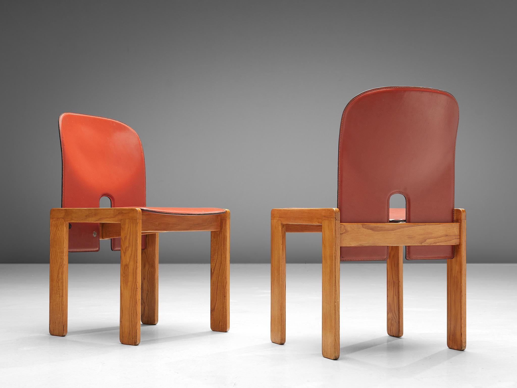 Ash Set of '121' Chairs by Afra & Tobia Scarpa