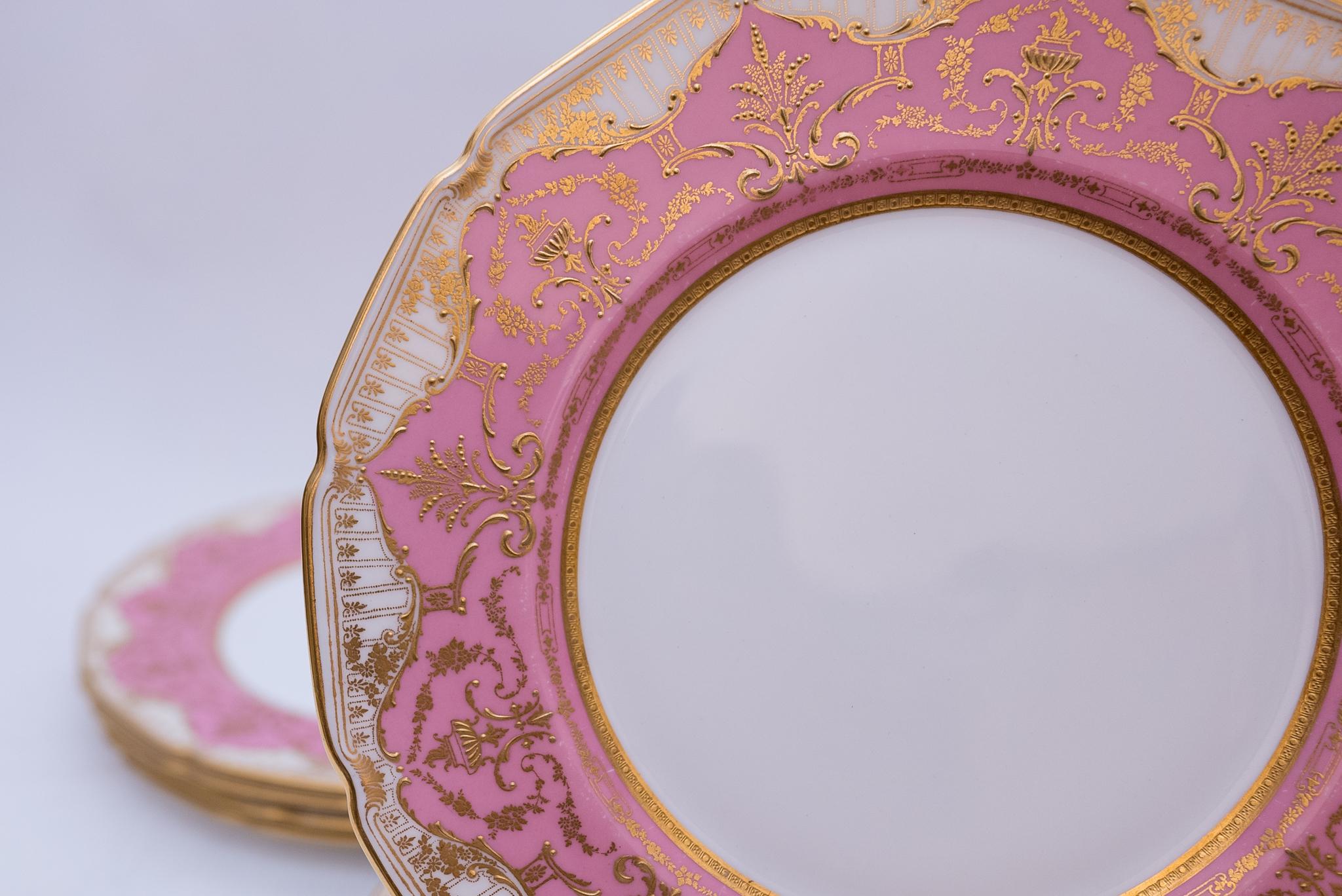 pink dinner plates