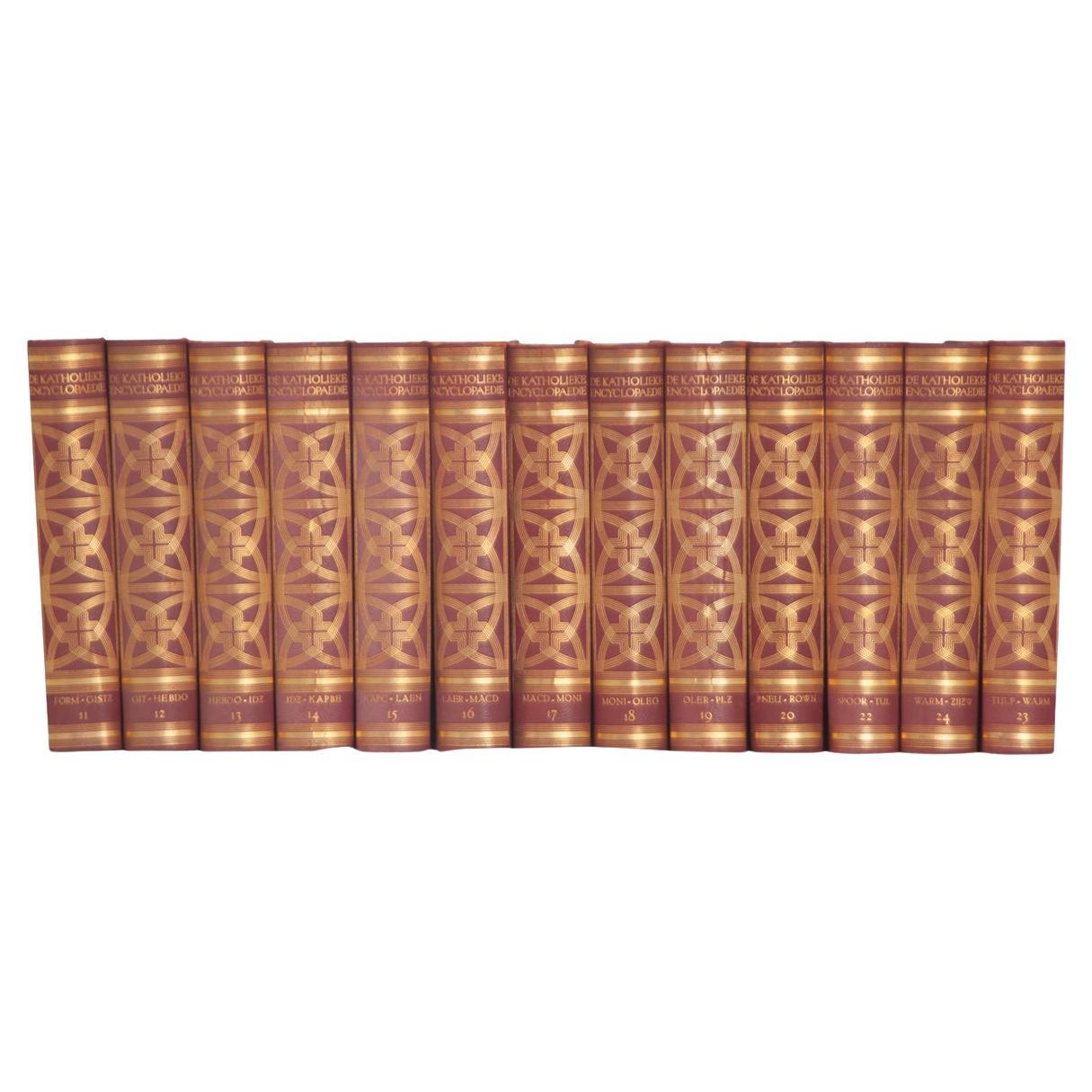 Set of 13 Dutch Encyclopedias For Sale