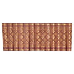 Antique Set of 13 Dutch Encyclopedias
