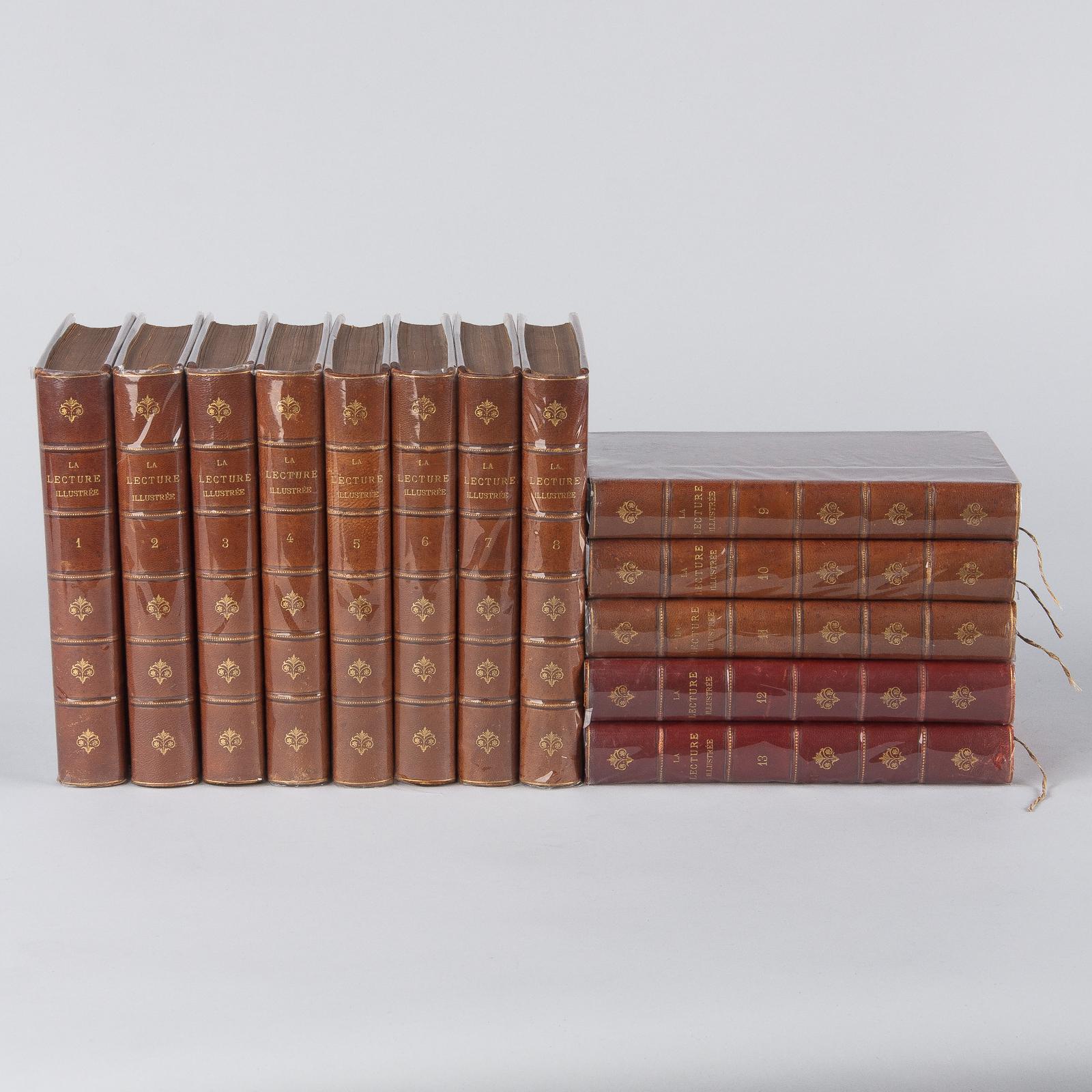 Leather Bound French Books-La Lecture Illustree, Late 1800s 10