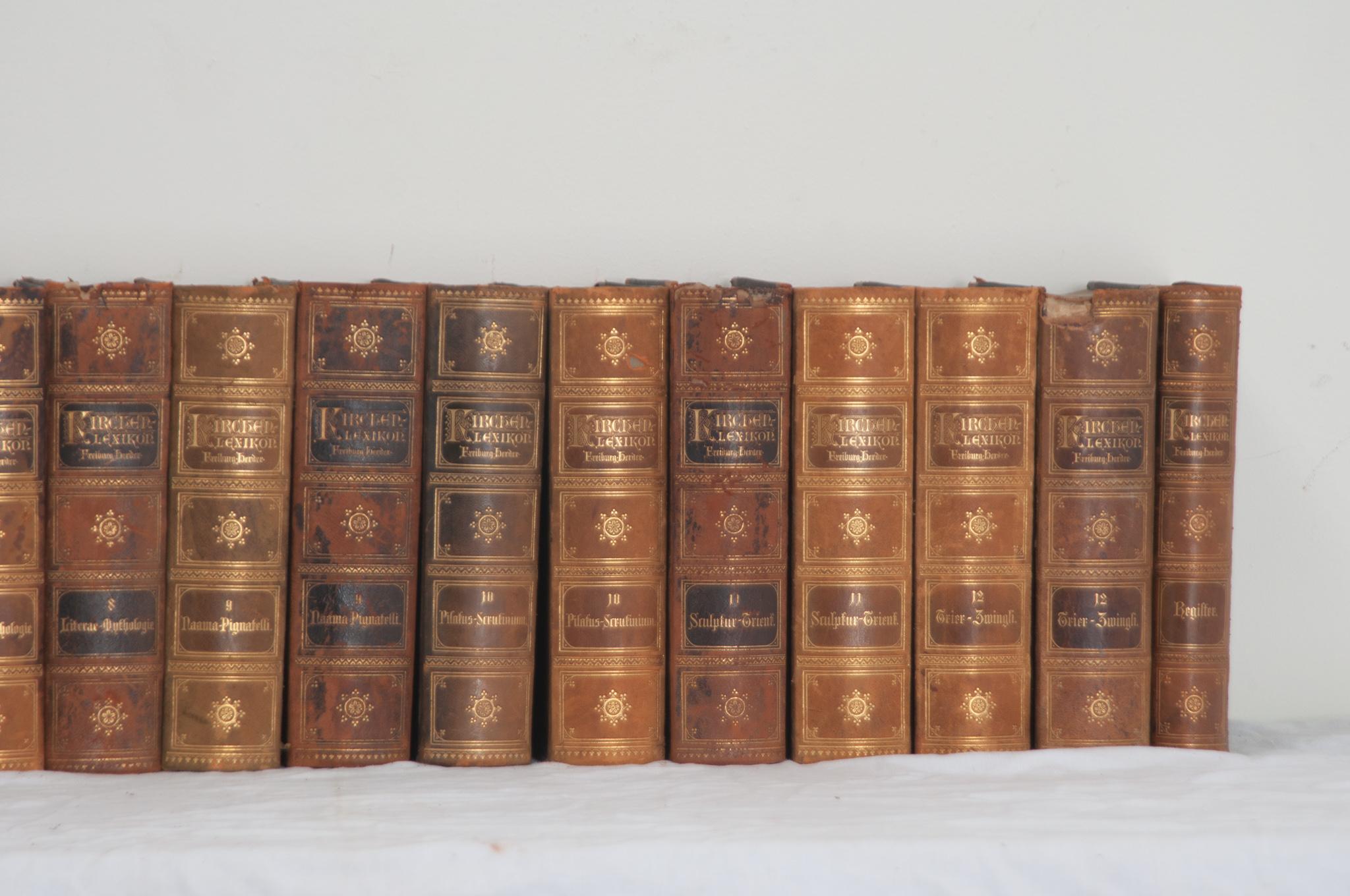 Set of 20 German Catholic Encyclopedias For Sale 3
