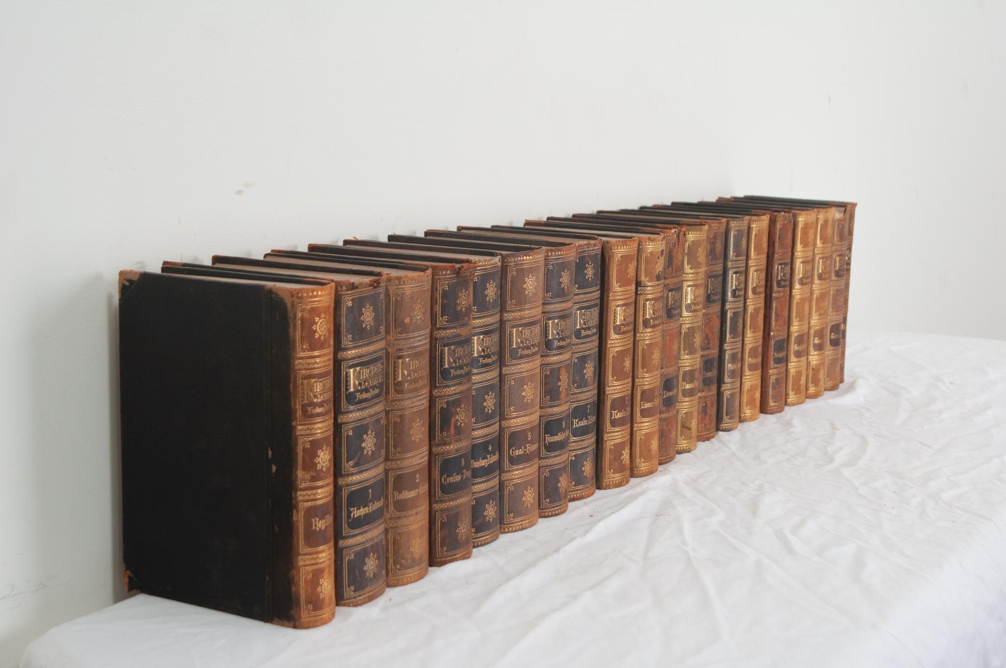 Set of 20 German Catholic Encyclopedias For Sale 2