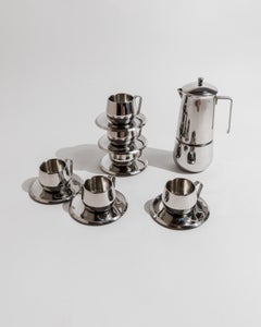 Juego de 13 Piezas Elegante Juego de Café Vintage Diseño de Gnutti Italia, años 80