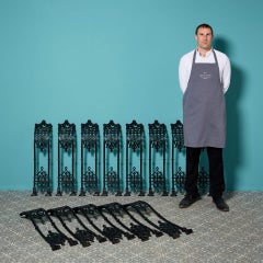 Set of 13 Regency Style 19th Century Cast Iron Balustrades