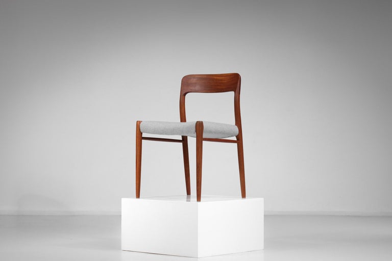 Set of 13 Scandinavian Teak Chairs by Danish Designer Niels Otto Moller B17-E542 For Sale 10