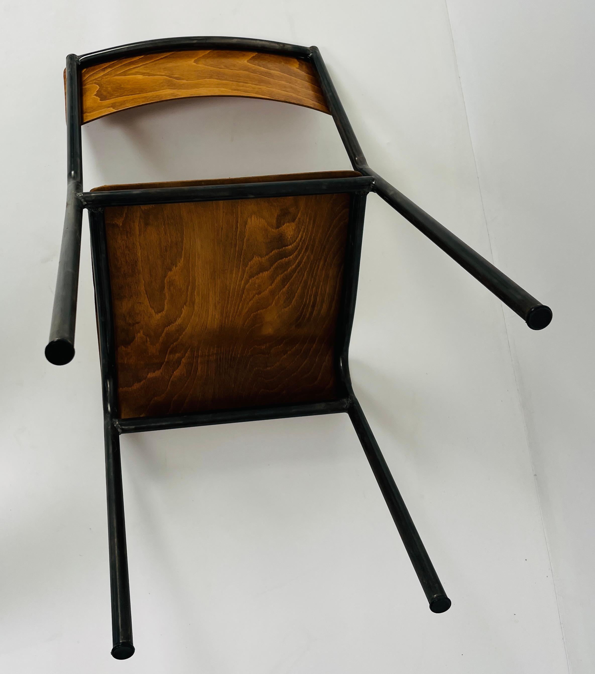 Set of 13 Vintage French School/Conference Chairs, circa 1960 en vente 3
