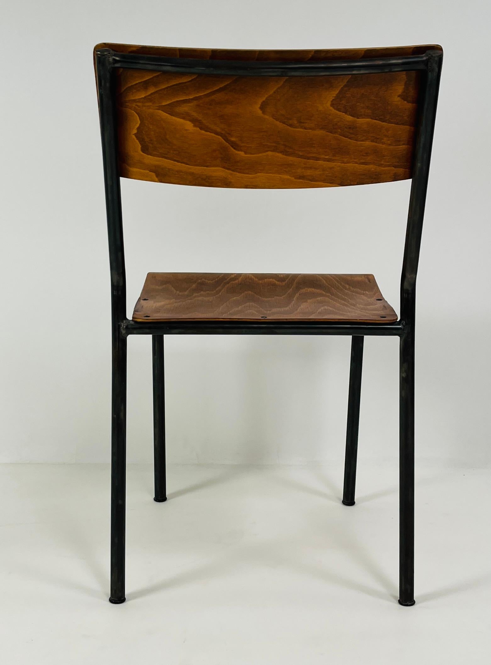 Milieu du XXe siècle Set of 13 Vintage French School/Conference Chairs, circa 1960 en vente