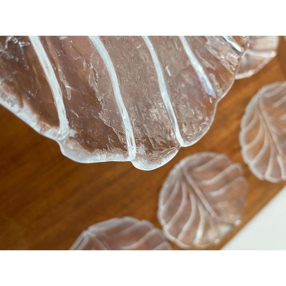 Set of 13 Vintage Swedish Eden Glass Plates by Lars Hellsten for Orrefors, 1970s For Sale 8