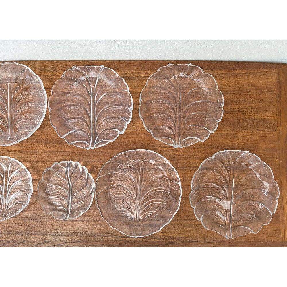 Set of 13 Vintage Swedish Eden Glass Plates by Lars Hellsten for Orrefors, 1970s For Sale 4
