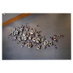 Set Of 130 Raku Wall Sculpture in Porcelain by Natalya Sevastyanova