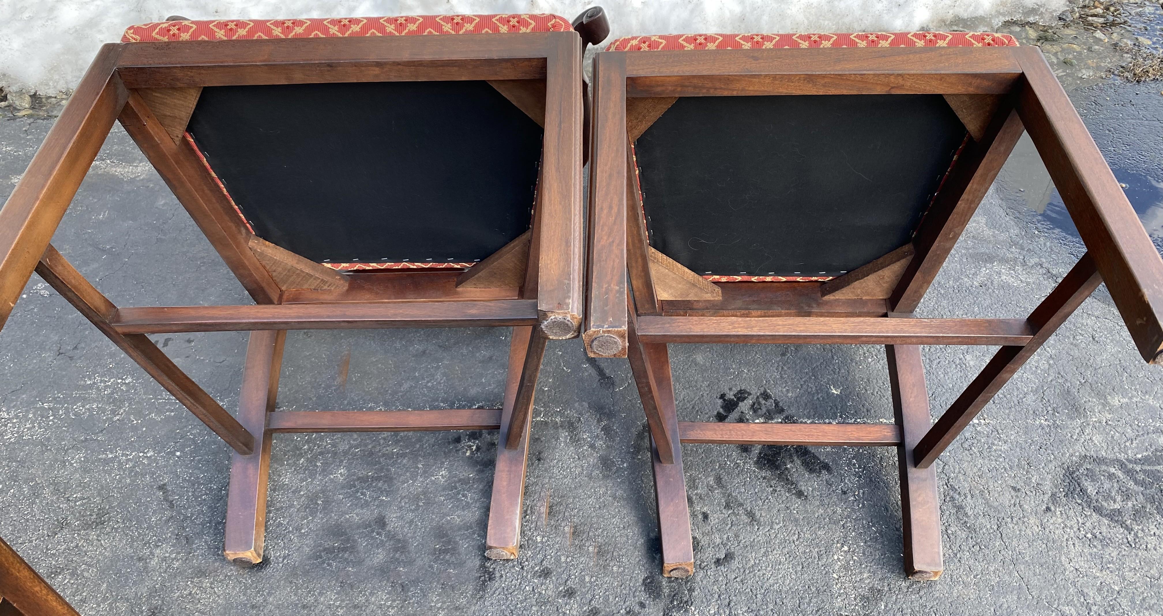 Set di 14 sedie da pranzo in mogano in stile Chippendale con sedute imbottite e scivolose in vendita 6