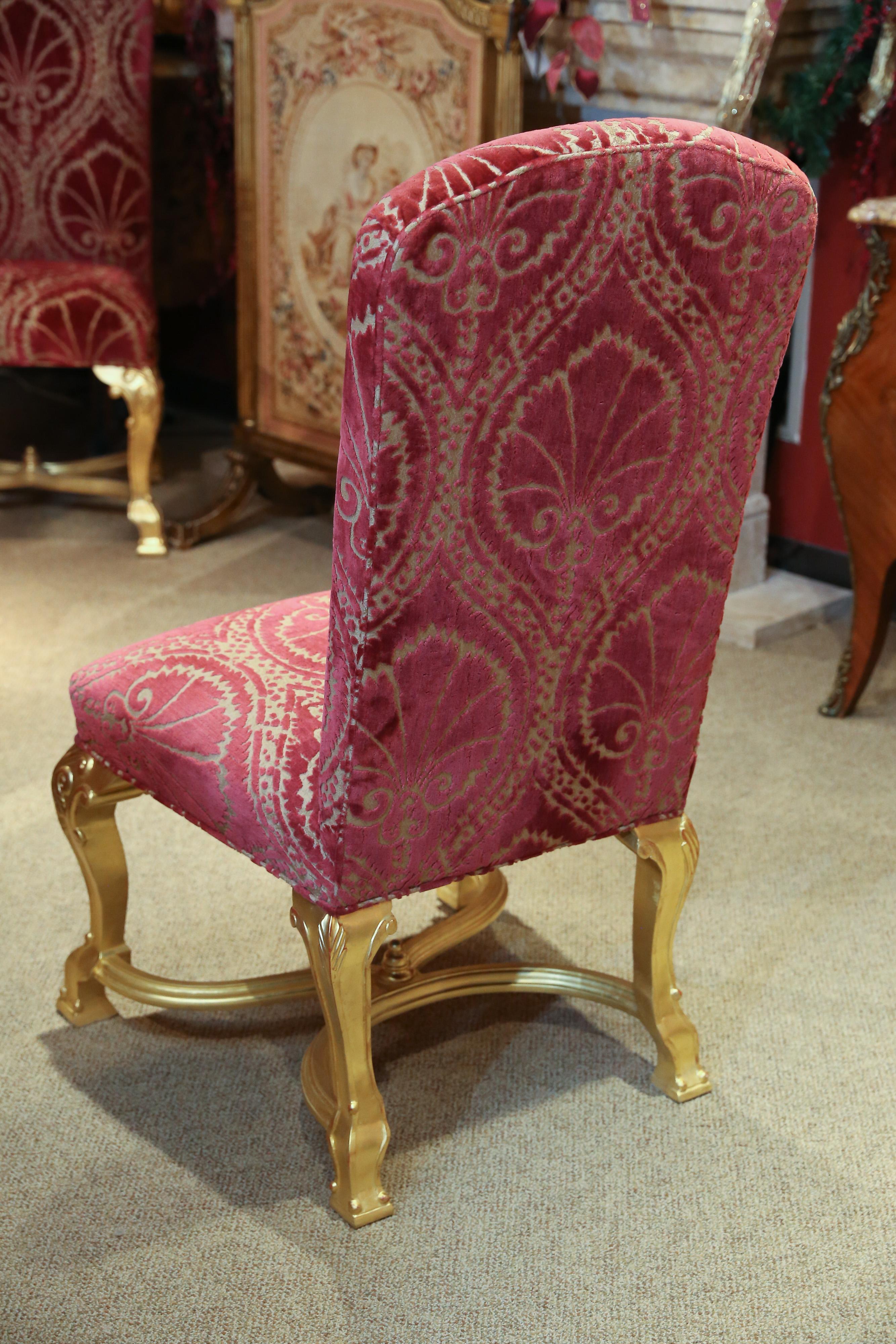 Set of 14 Custom Made Dining Chairs in the French Style, Giltwood 6