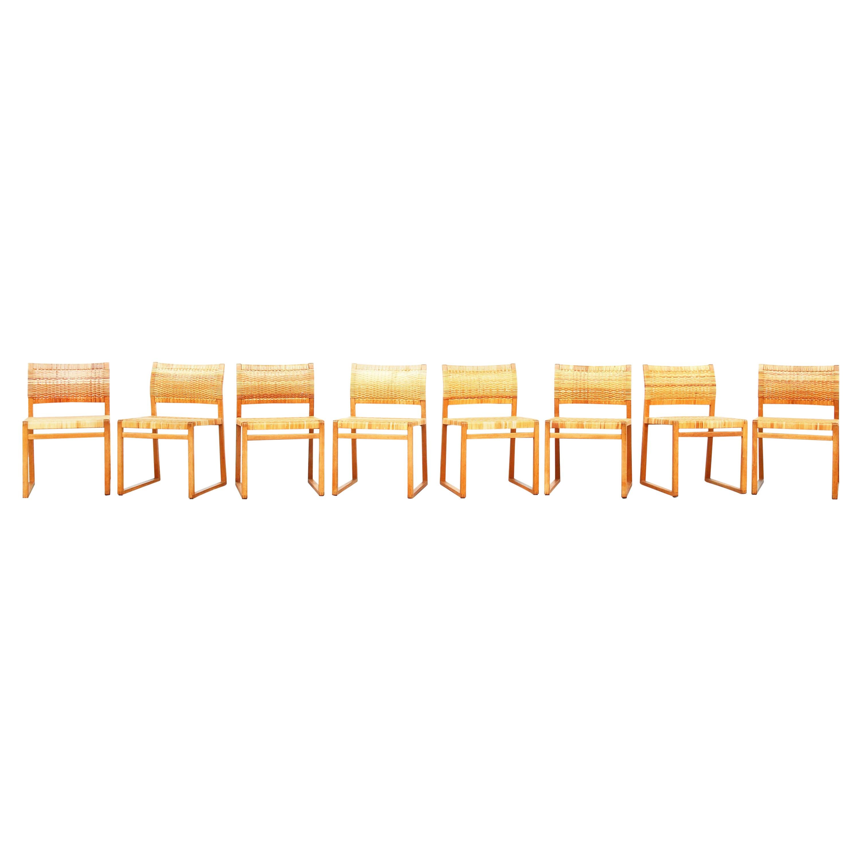 Set of 18 Danish Dining Chairs by Børge Mogensen for Fredericia in Oak, Denmark