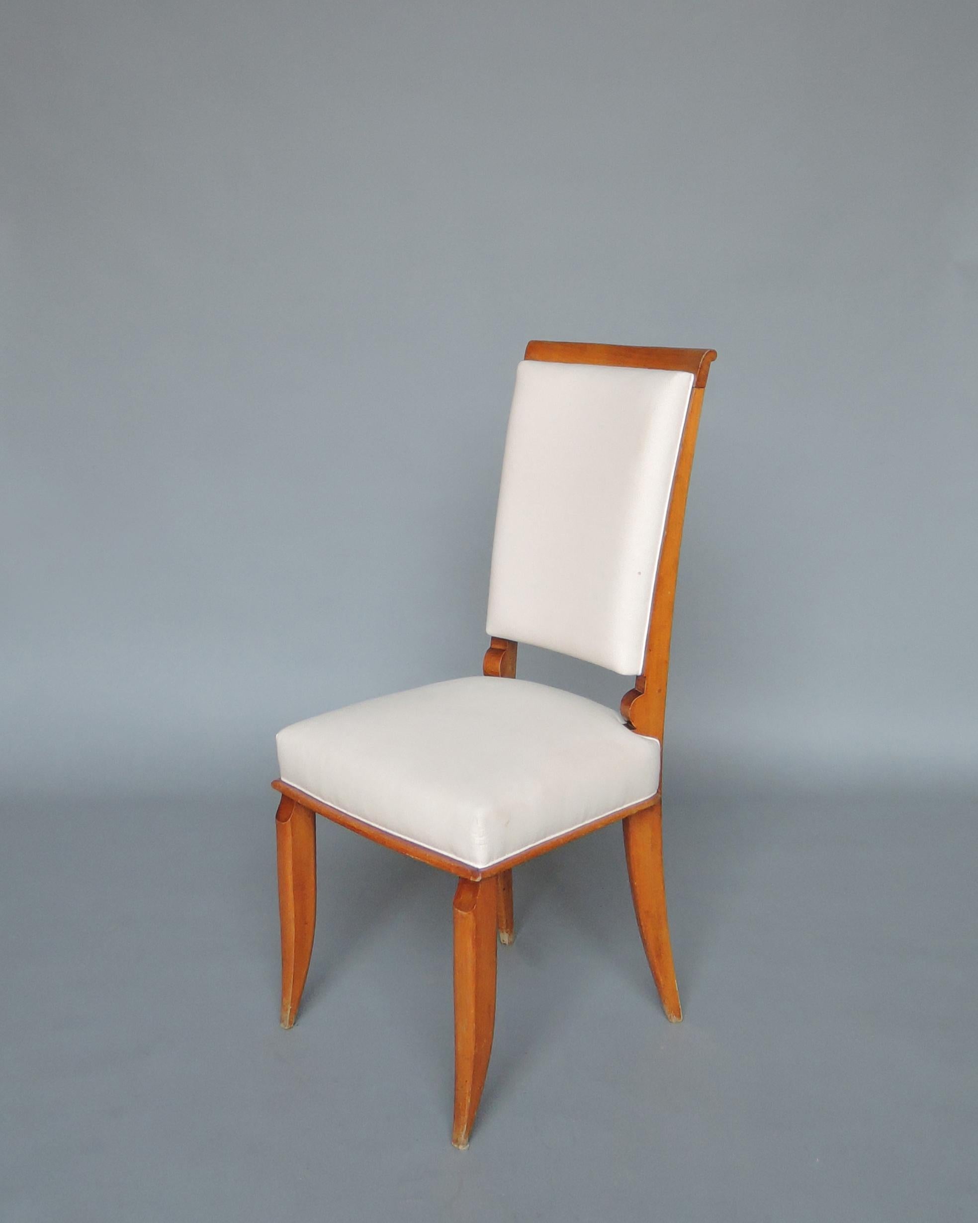 Set of 14 Fine French Art Deco Dining Chairs For Sale 5