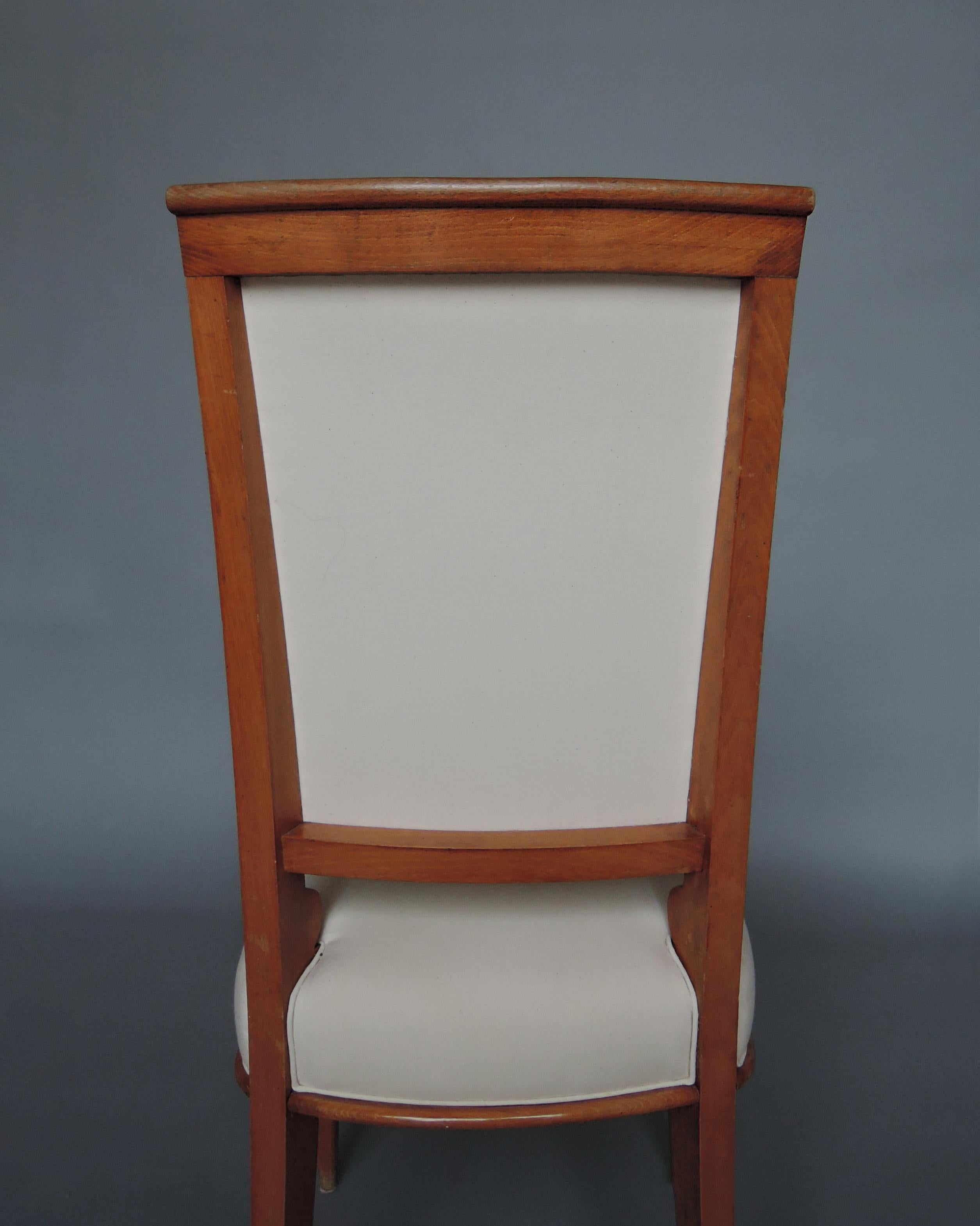 Set of 14 Fine French Art Deco Dining Chairs For Sale 14