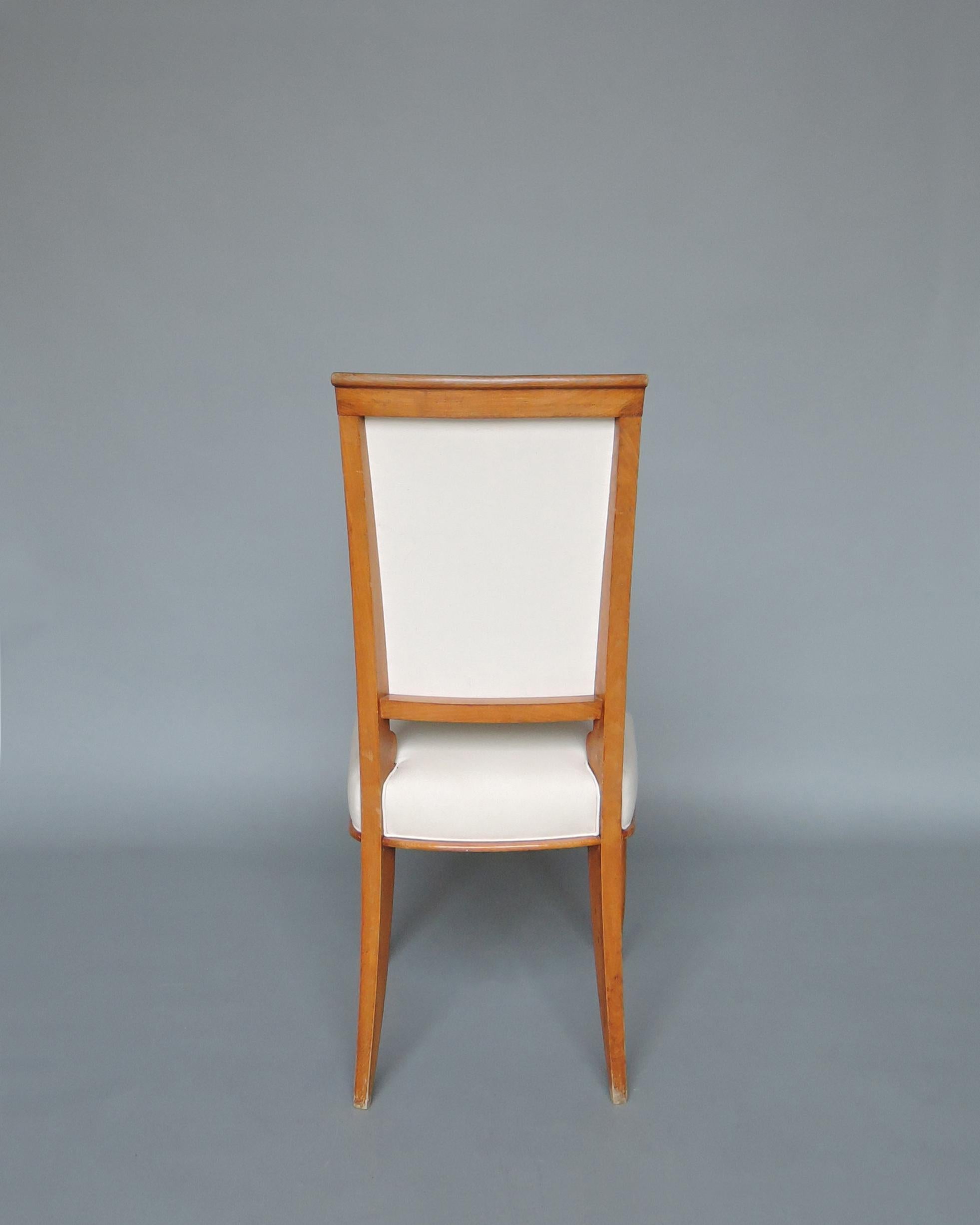 Set of 14 Fine French Art Deco Dining Chairs For Sale 2