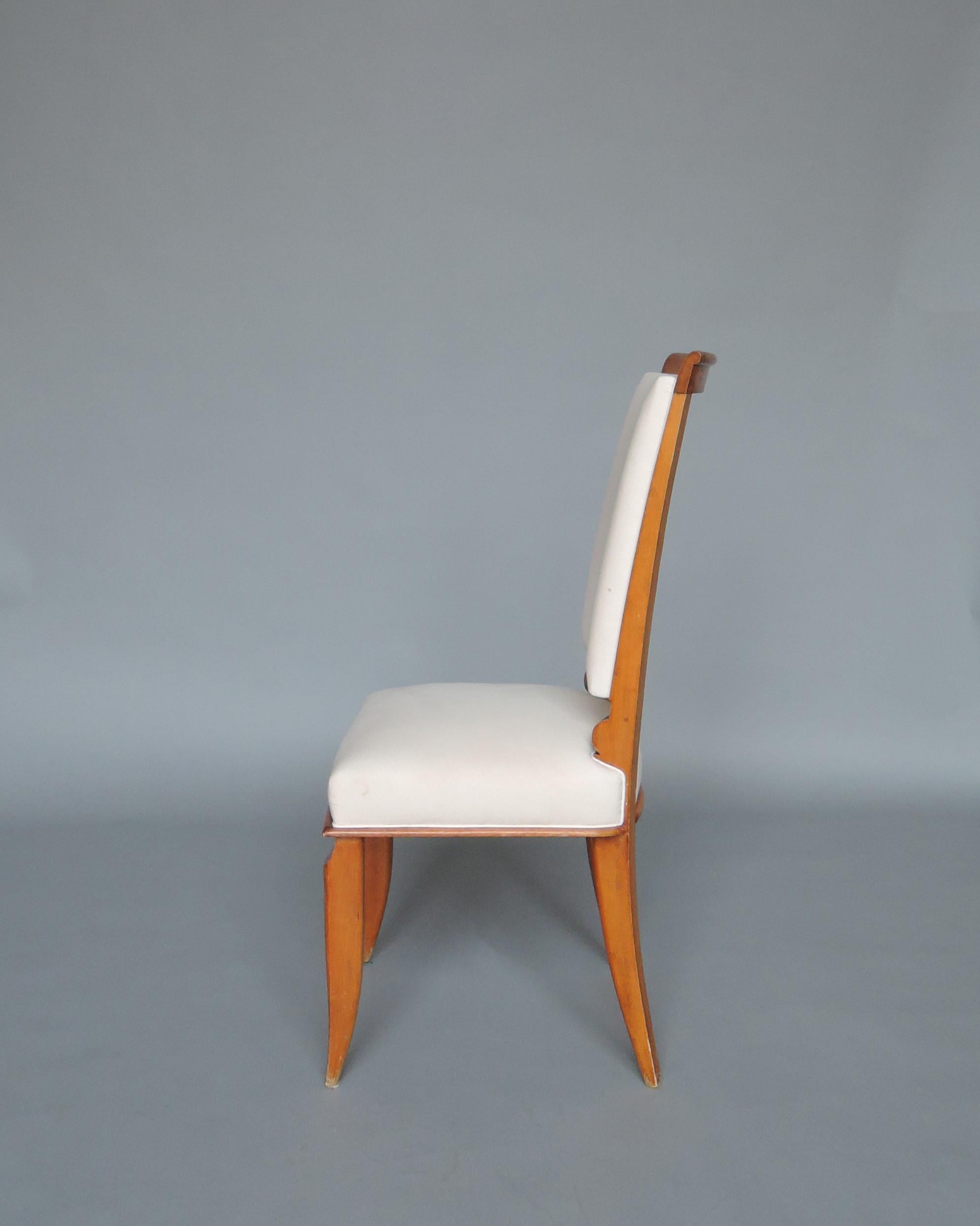 Set of 14 Fine French Art Deco Dining Chairs For Sale 4
