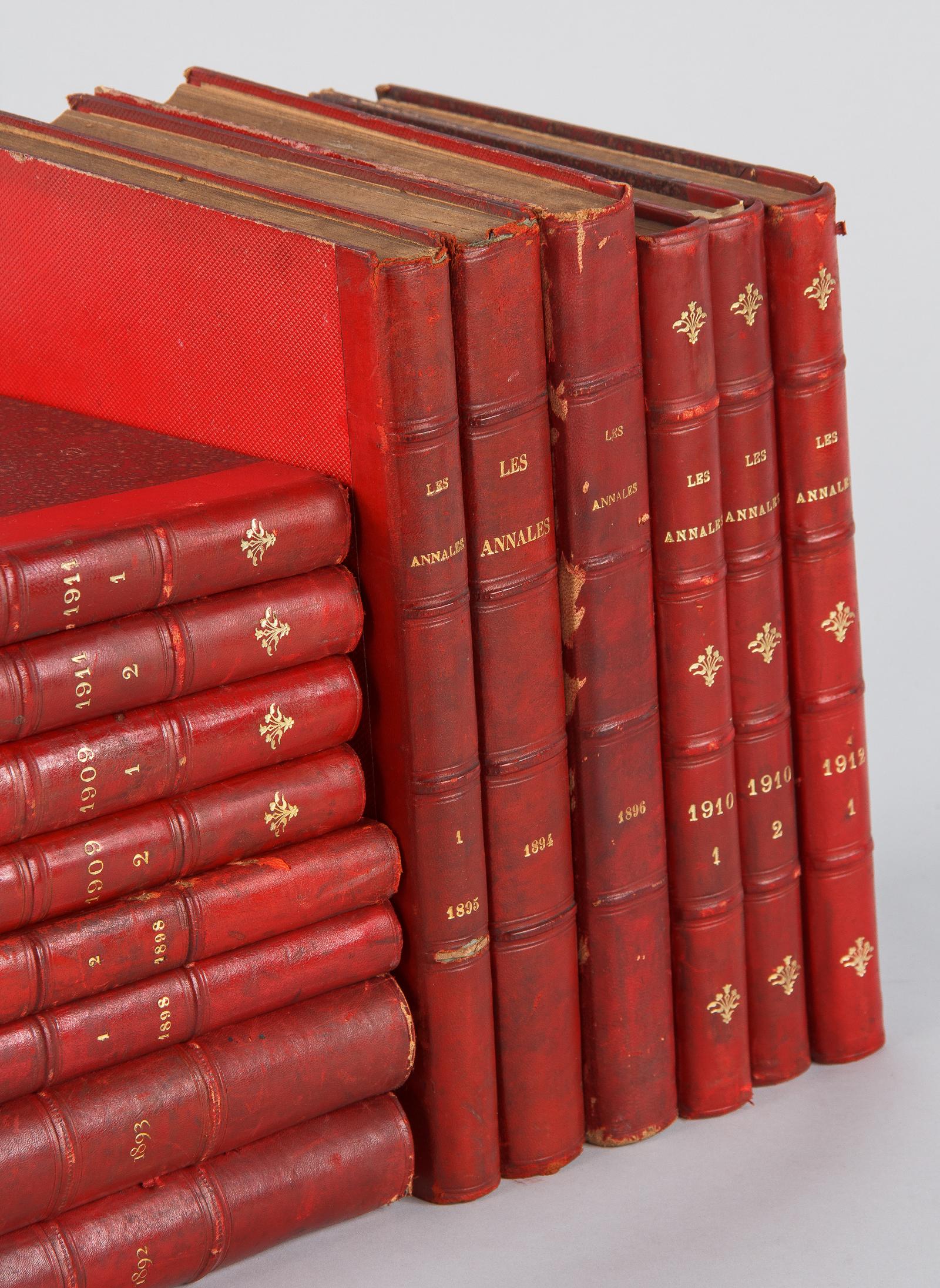 Set of 14 French Books-Les Annales, 1892-1912 10
