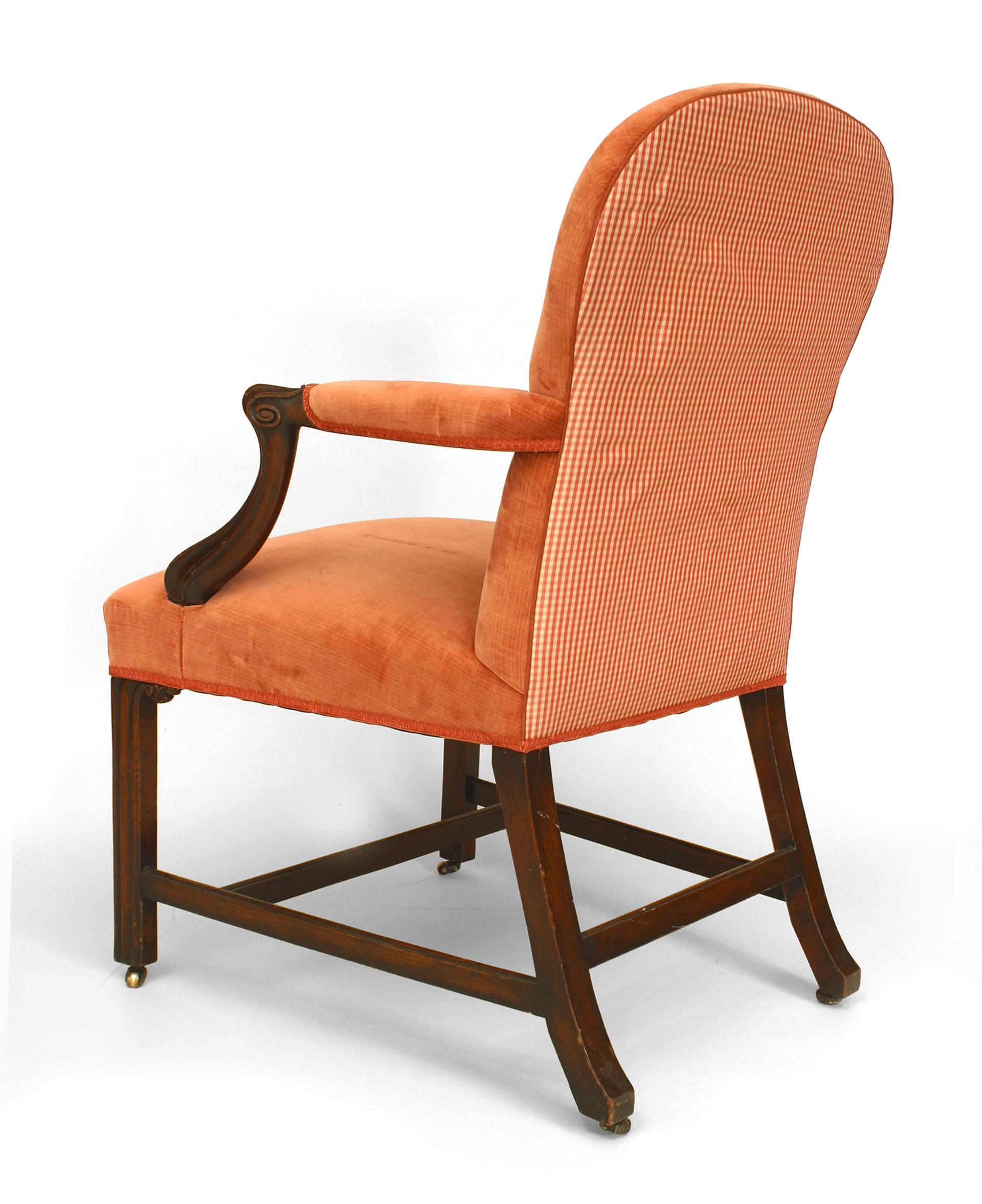 19th Century Set Of 14 Georgian Upholstered Mahogany Chairs