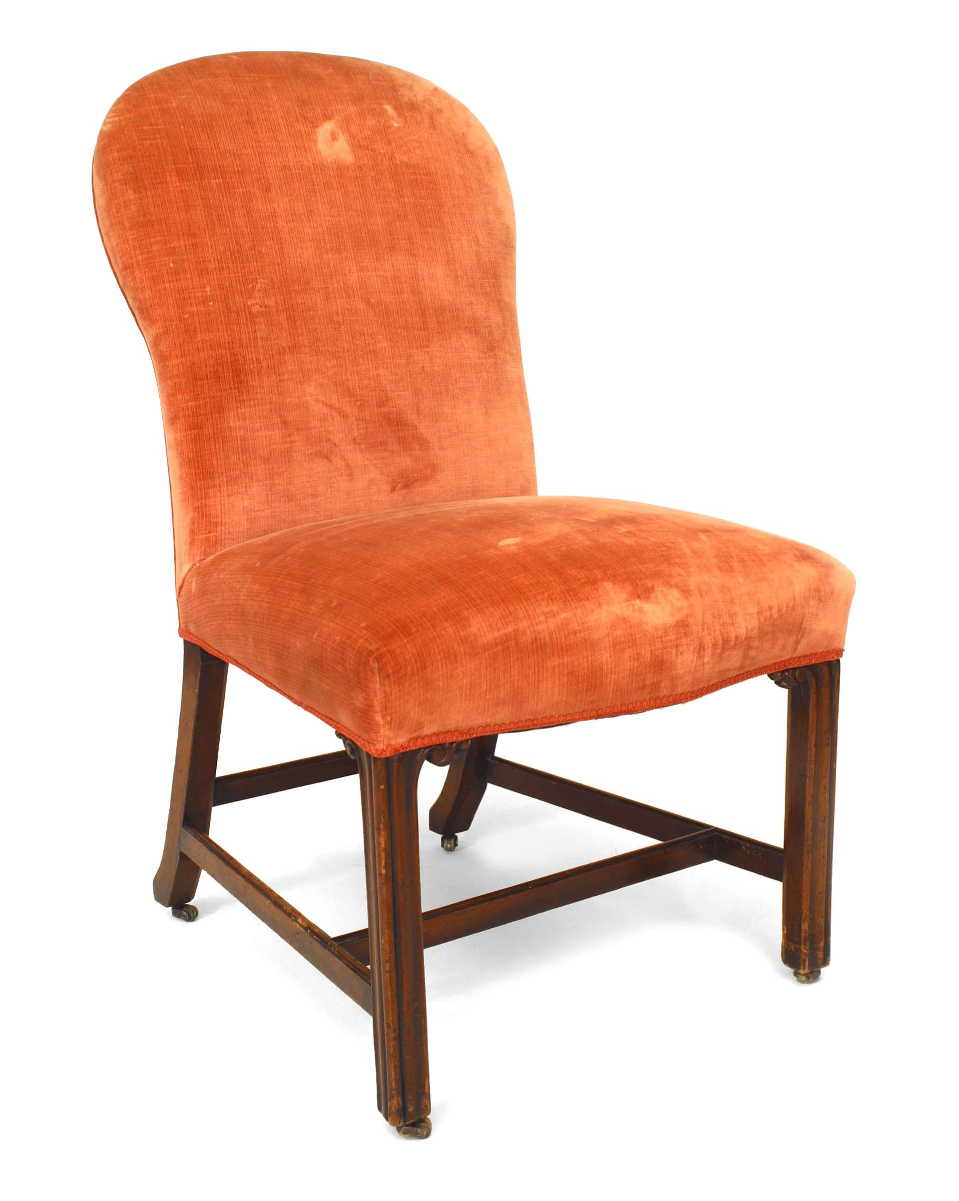 Set Of 14 Georgian Upholstered Mahogany Chairs 1