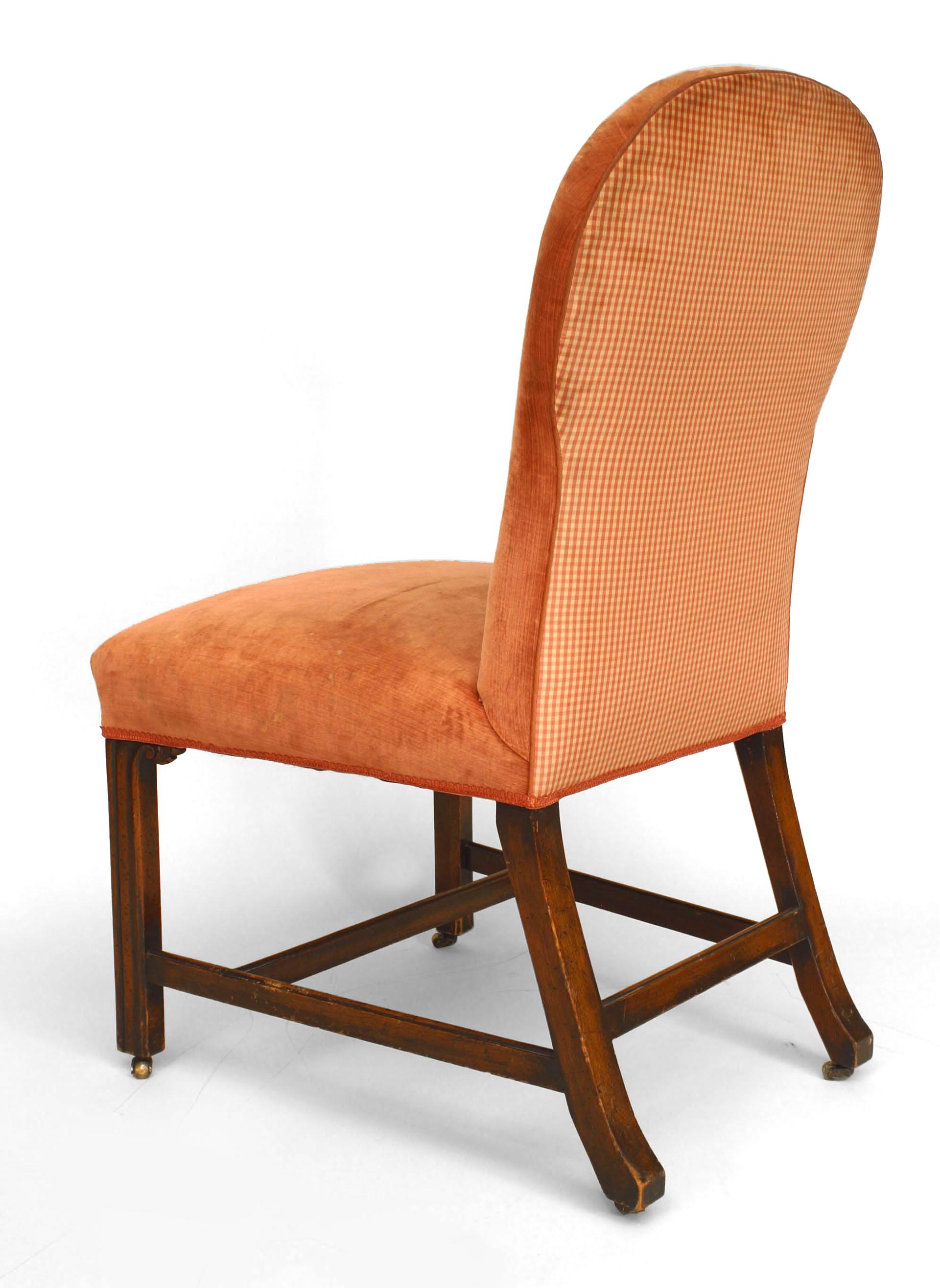 Set Of 14 Georgian Upholstered Mahogany Chairs 2