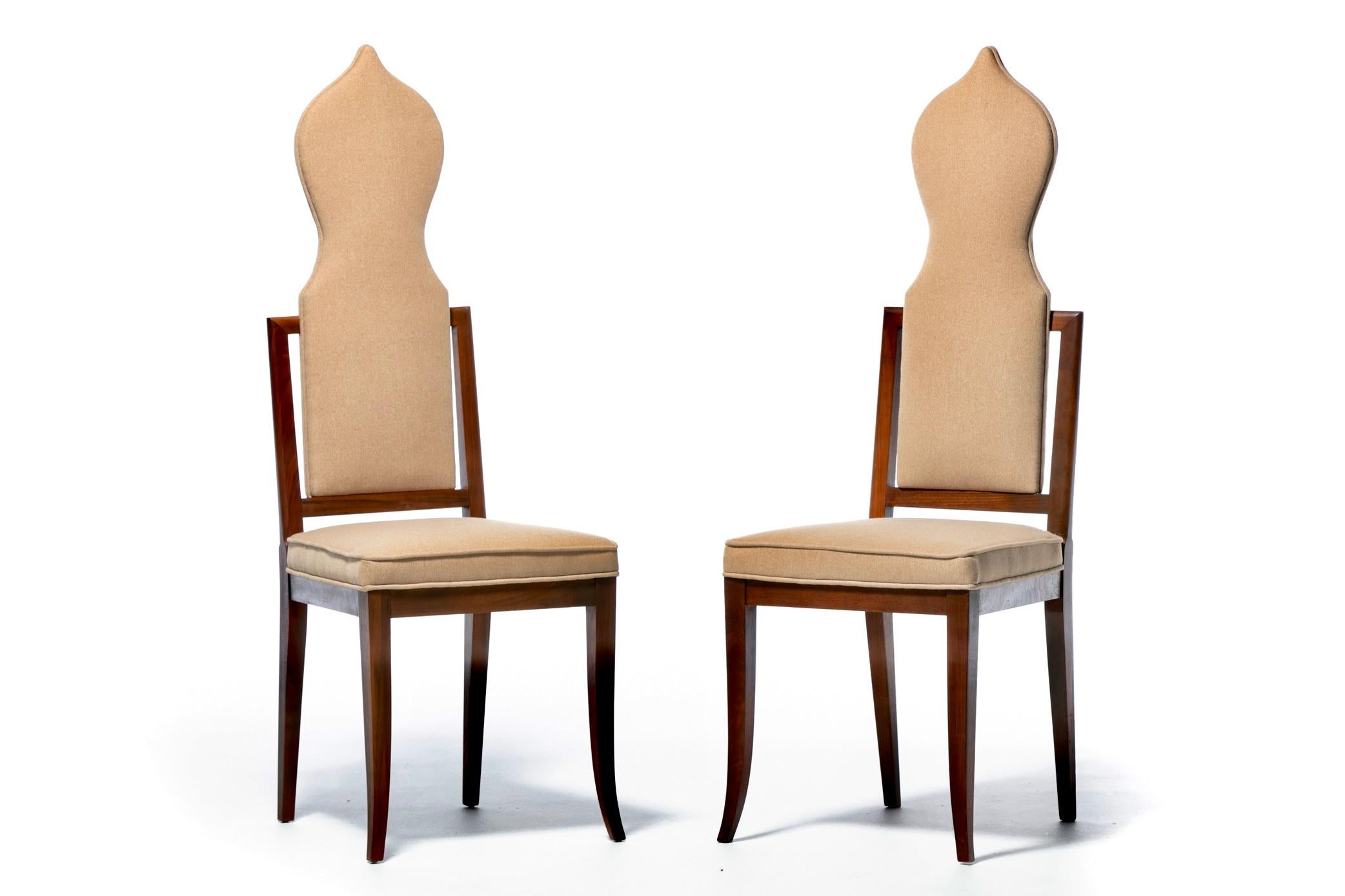 Set of 14 Hollywood Regency Moroccan Tommi Parzinger Style Dining Chairs c. 1960 In Good Condition For Sale In Saint Louis, MO