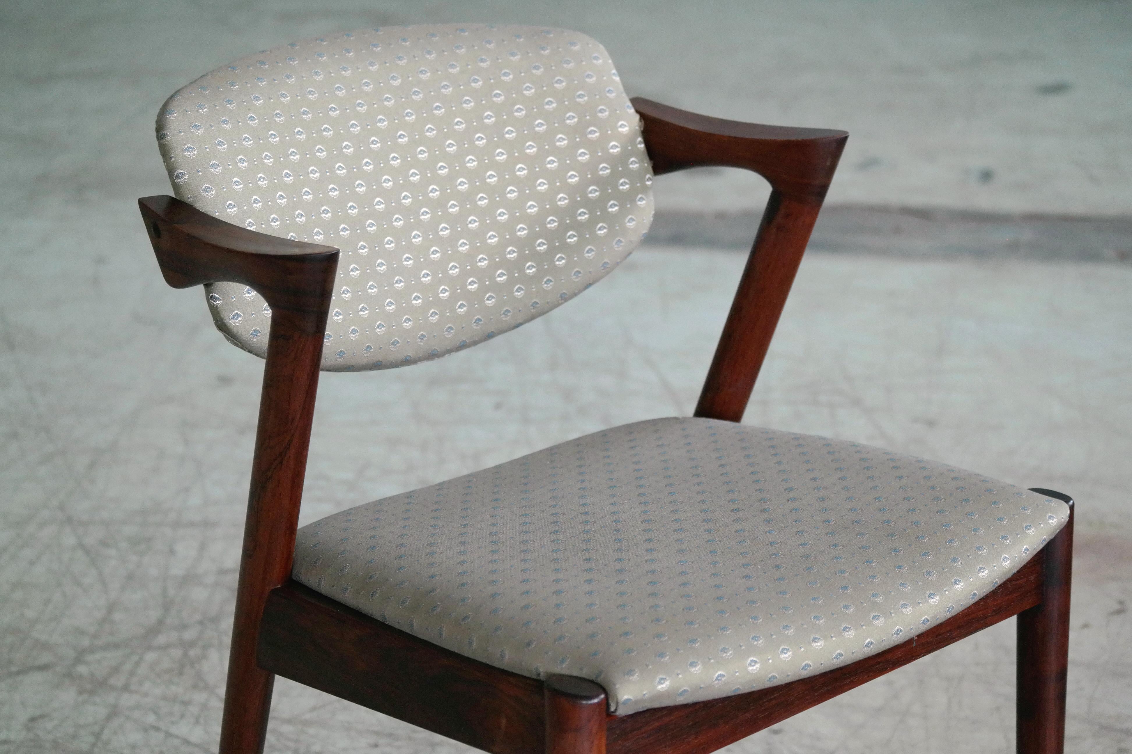 Set of 14 Kai Kristiansen Model 42 Rosewood Dining Chairs for Schou Andersen 4