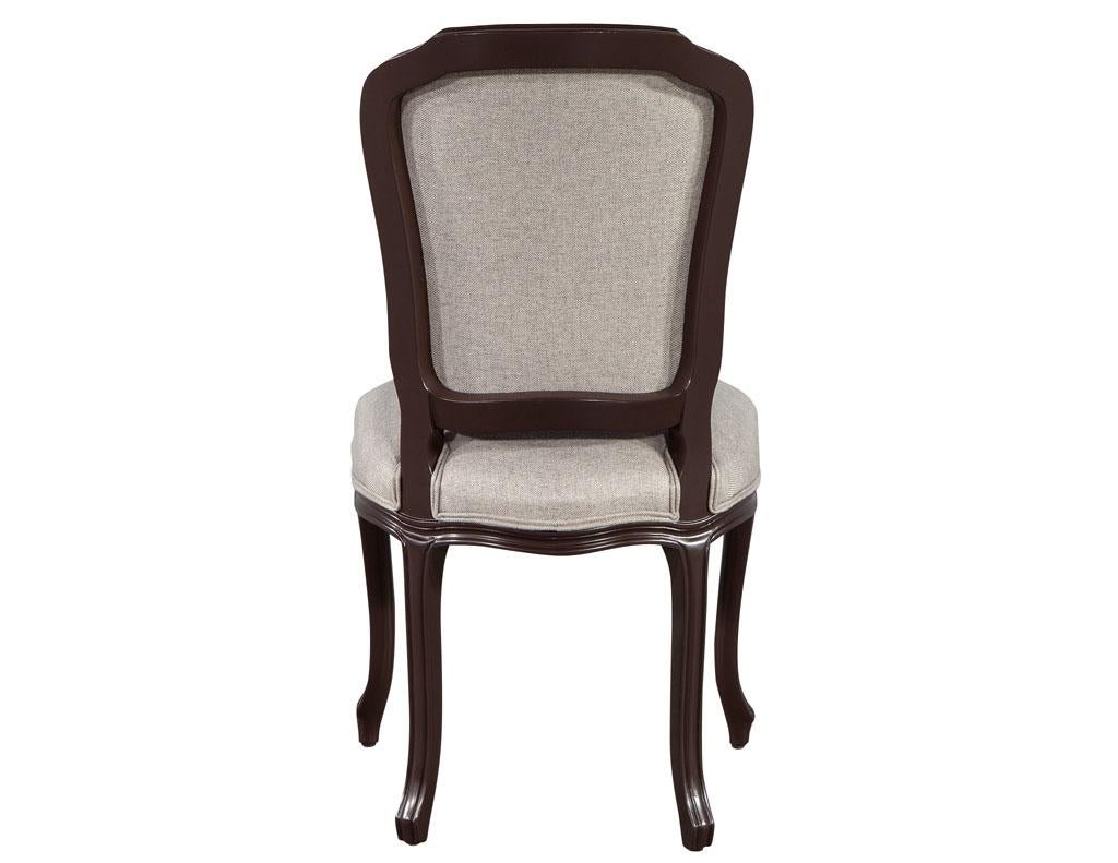Set of 14 Louis XIV Style Dining Chairs in Solid Lacquer Finish 3