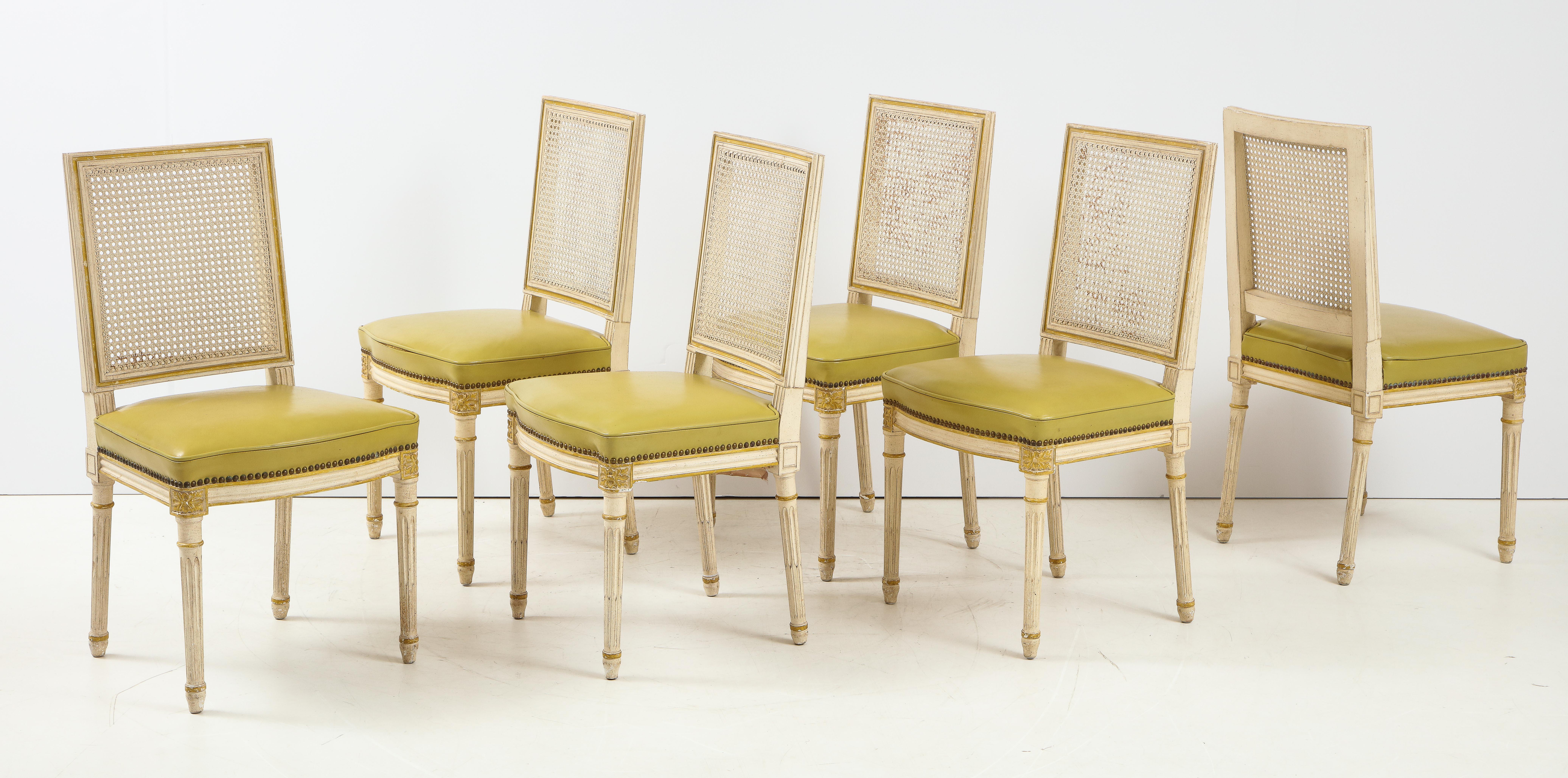 French Set of 14 Maison Jansen Dining Chairs