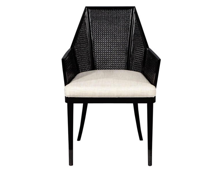 black cane dining room chairs