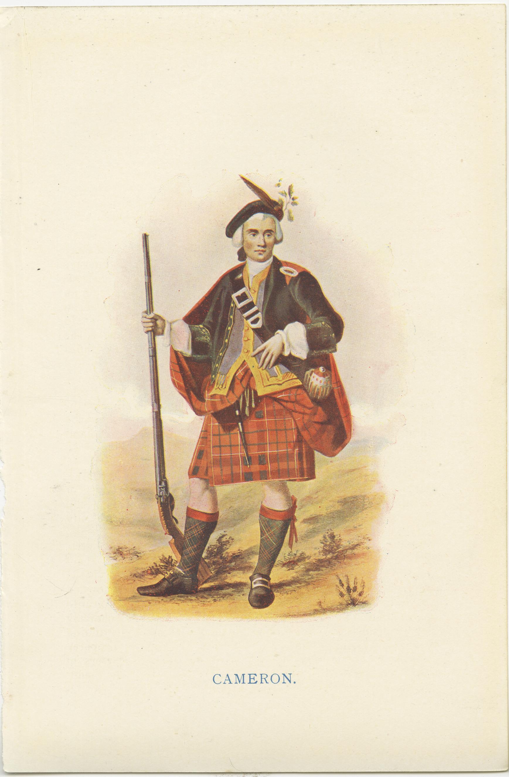 Set of 14 Original Antique Prints of Costumes of the Clans of Scotland For Sale 5