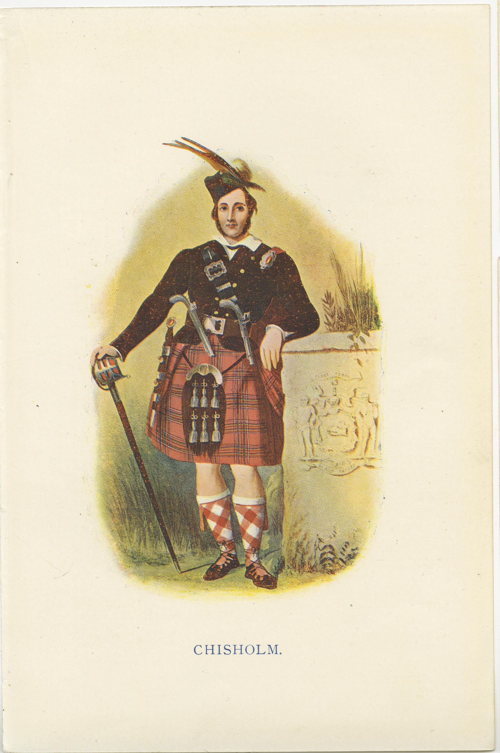 Set of 14 Original Antique Prints of Costumes of the Clans of Scotland For Sale 8