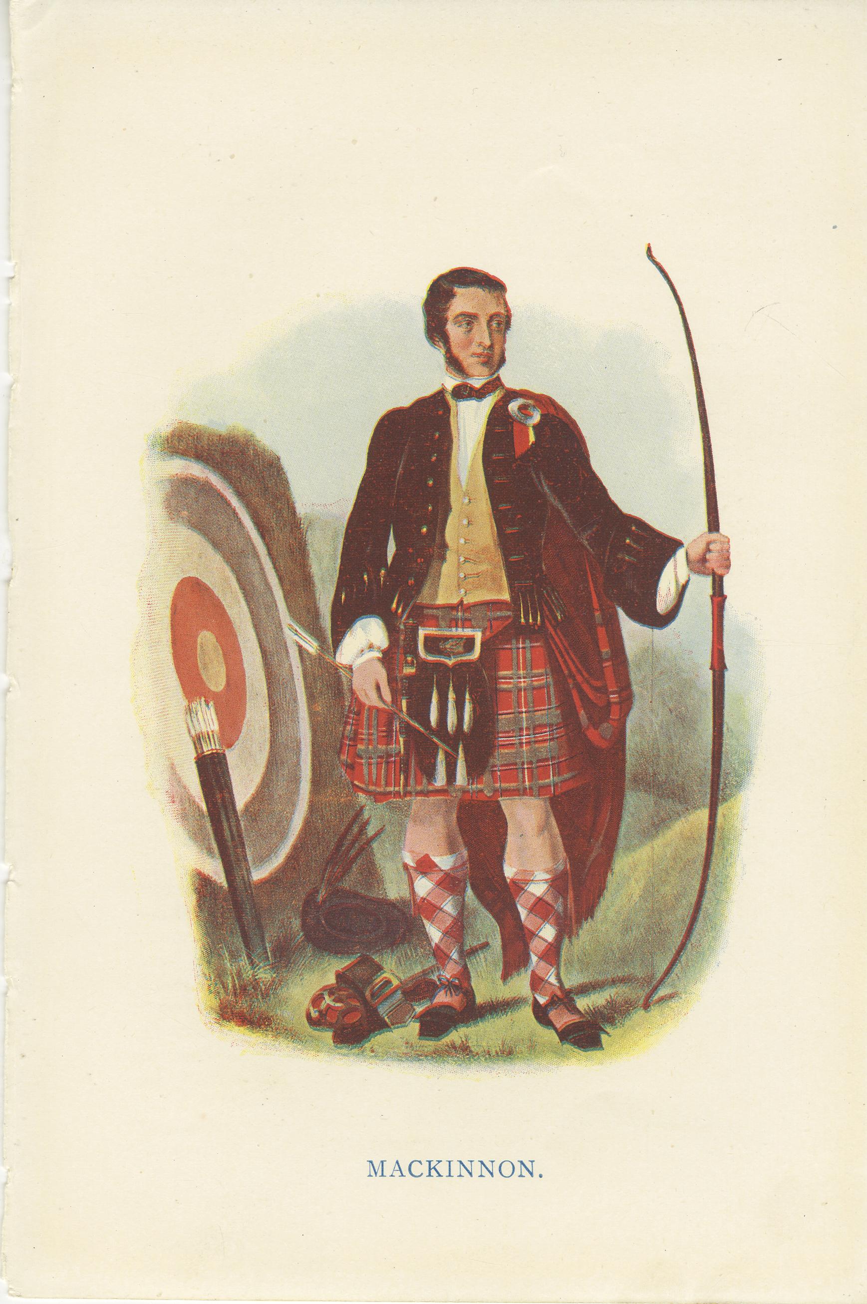 Set of 14 Original Antique Prints of Costumes of the Clans of Scotland For Sale 9