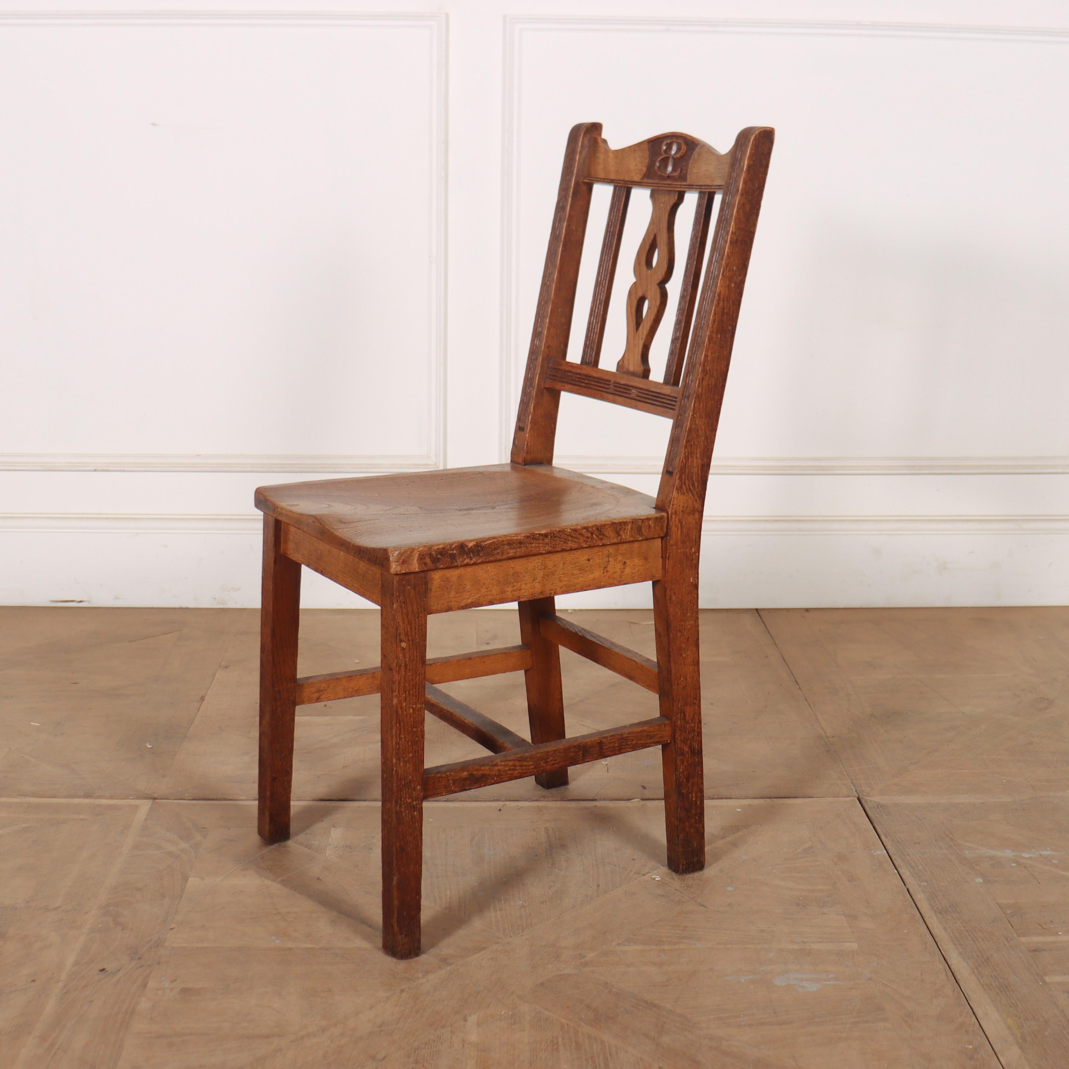 Set of 14 Scottish Chapel Chairs For Sale 1