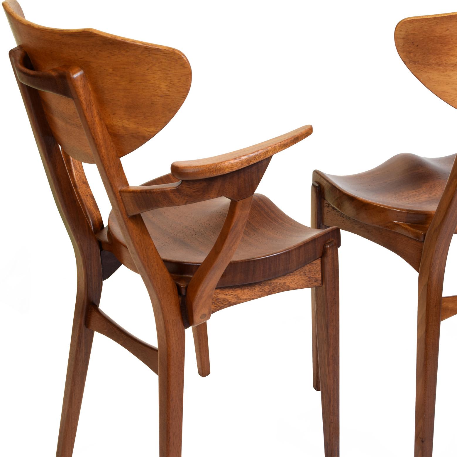 Set of 14 Solid Teak Dining Chairs by Richard Jensen & Kjærulff Rasmussen 1950's For Sale 1