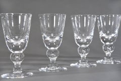 Set of 14 Steuben Handblown Crystal Baluster Water Goblets #7877, circa 1940s