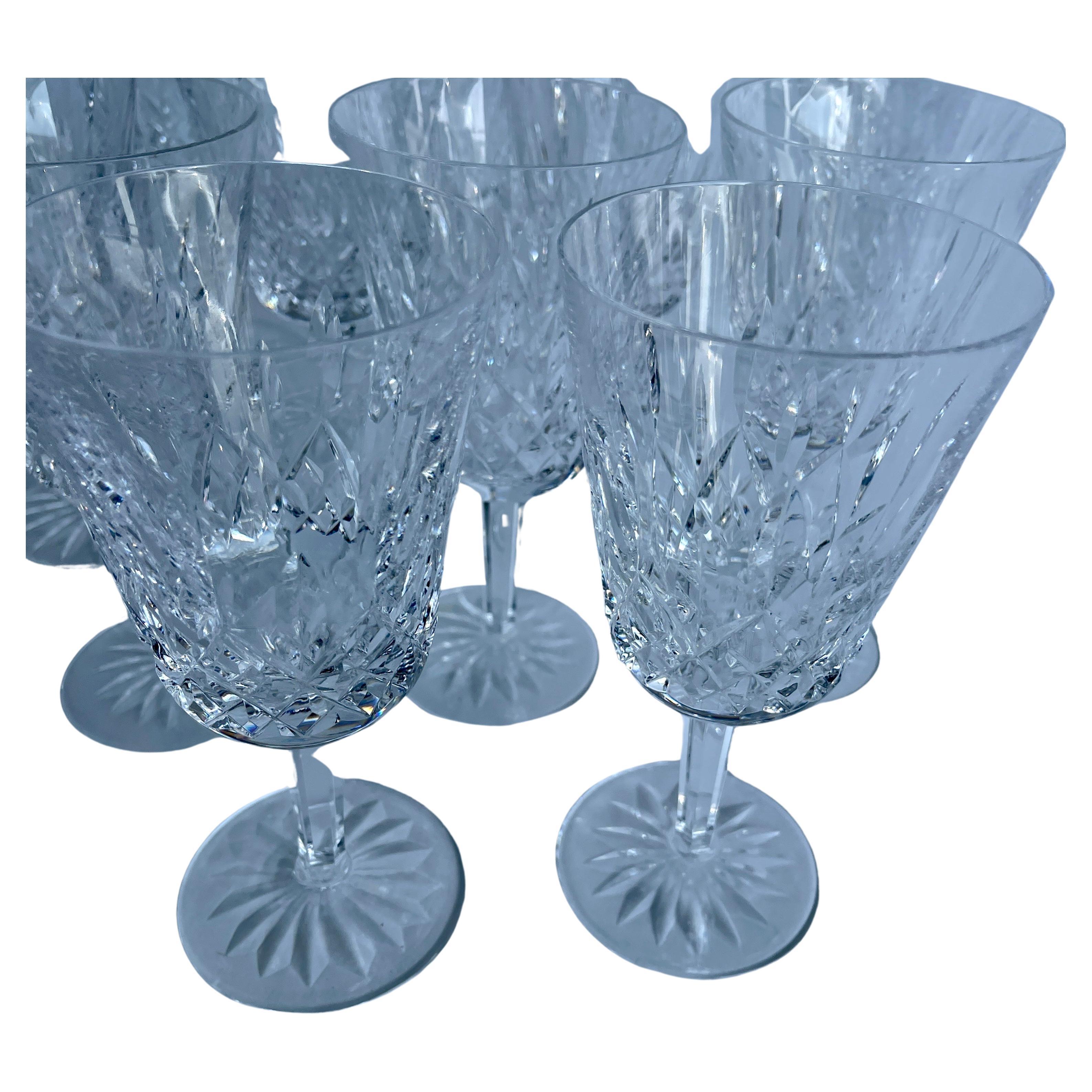20ième siècle Lot de 14 verres à vin en cristal Waterford Crystal, années 1990 en vente