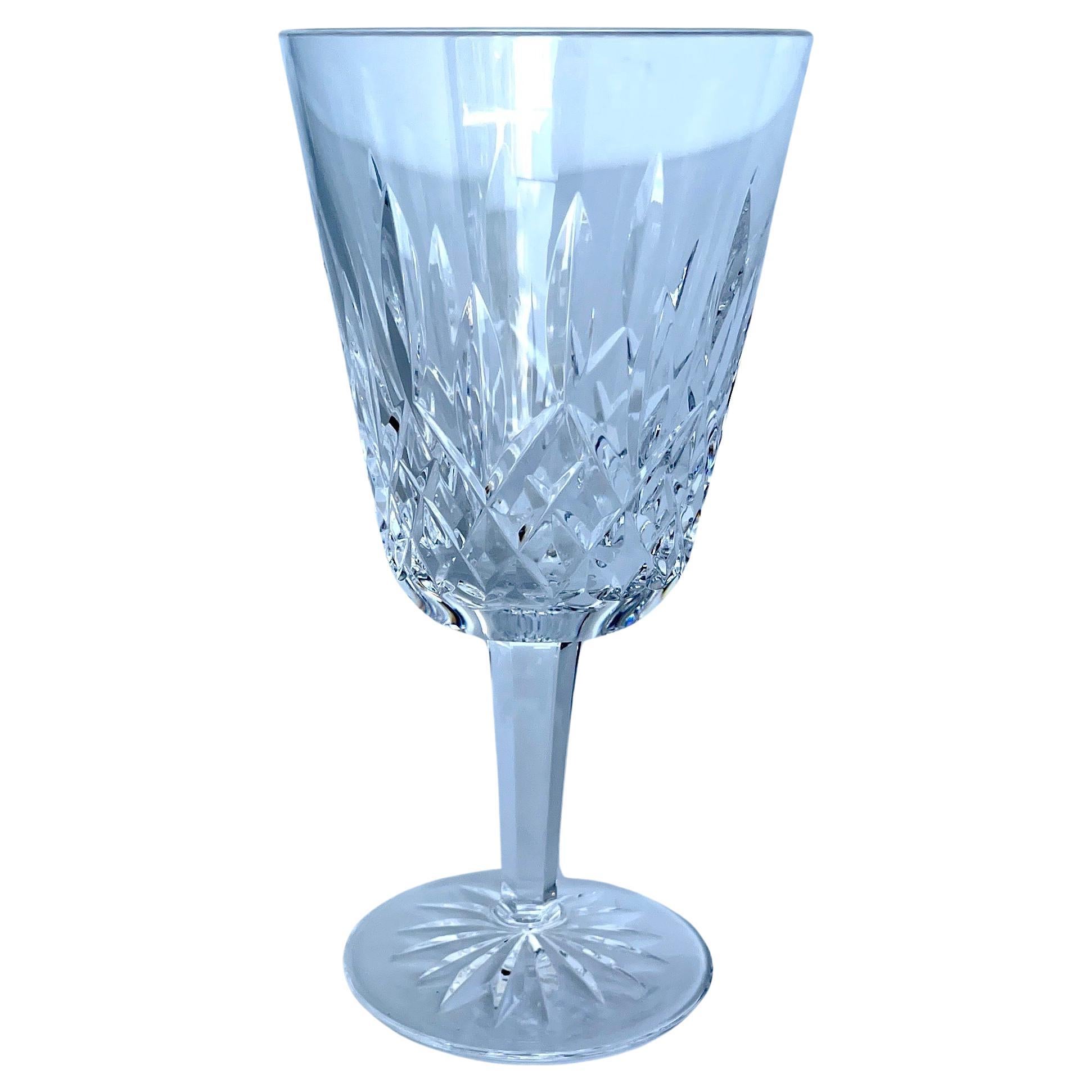 Set of 14 Vintage Lismore Waterford Crystal Goblet Water Wine Glasses, 1990s In Good Condition For Sale In Haddonfield, NJ