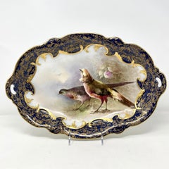 Set of 15 Antique French Hand-Painted Limoges Porcelain Games Set, circa 1900