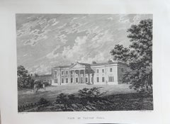 Set of 15 Antique Prints of English Country Houses and Gardens, 1794