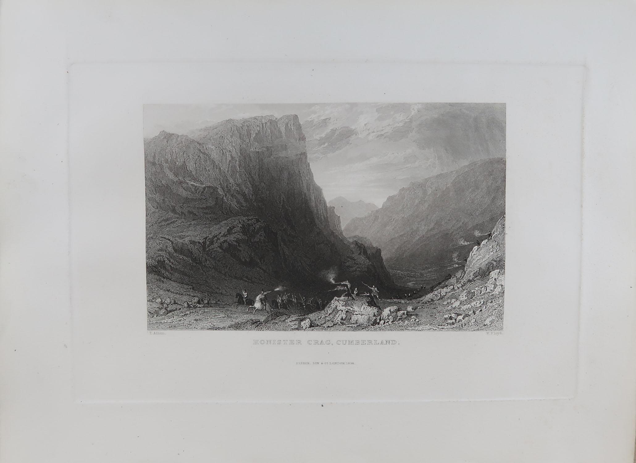 Set of 15 Antique Prints of the English Lake District, circa 1830 5