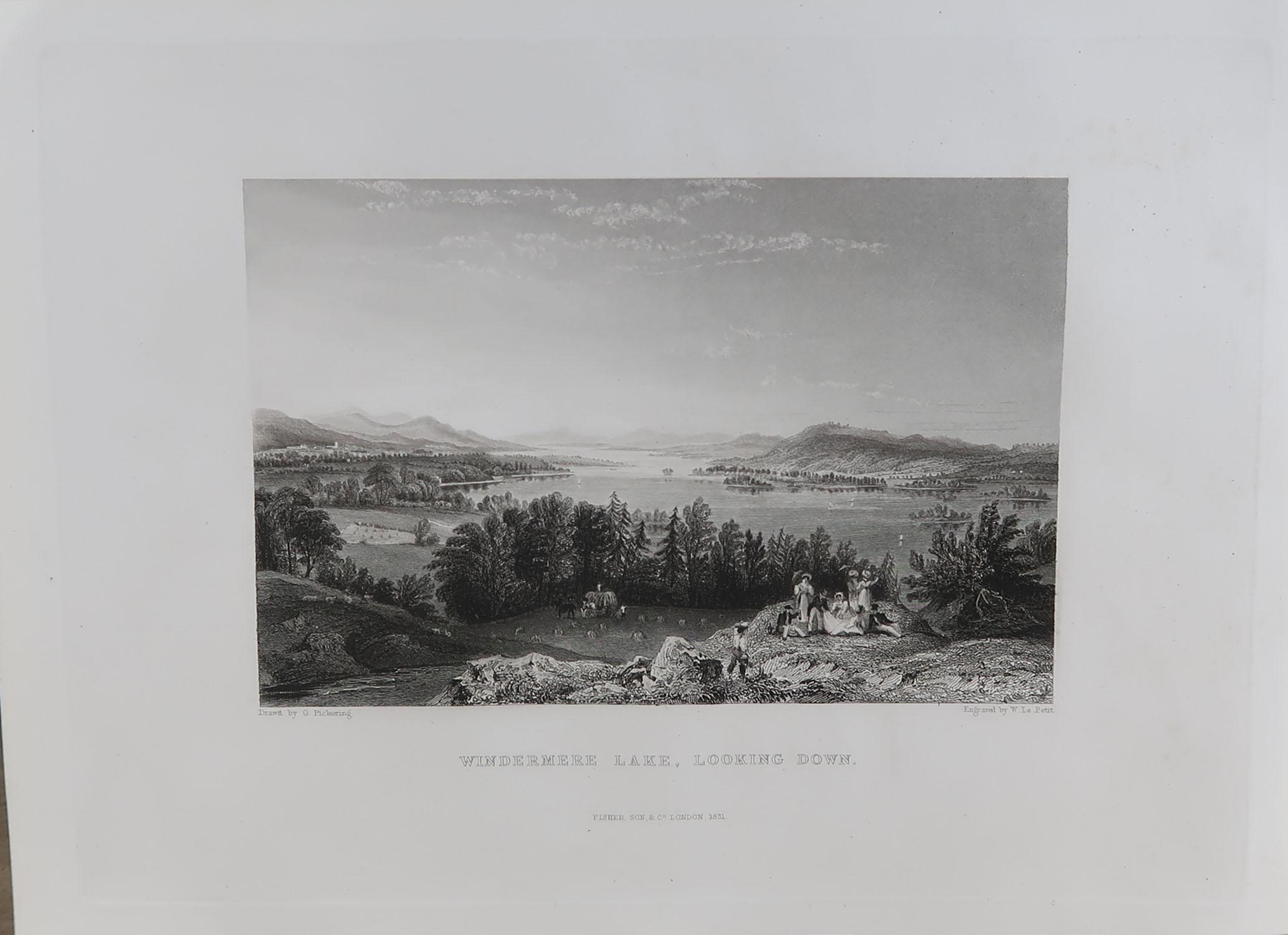 Set of 15 Antique Prints of the English Lake District, circa 1830 7