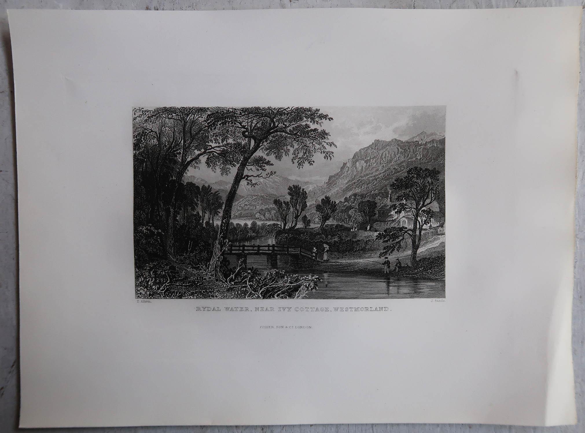 Set of 15 Antique Prints of the English Lake District, circa 1830 8