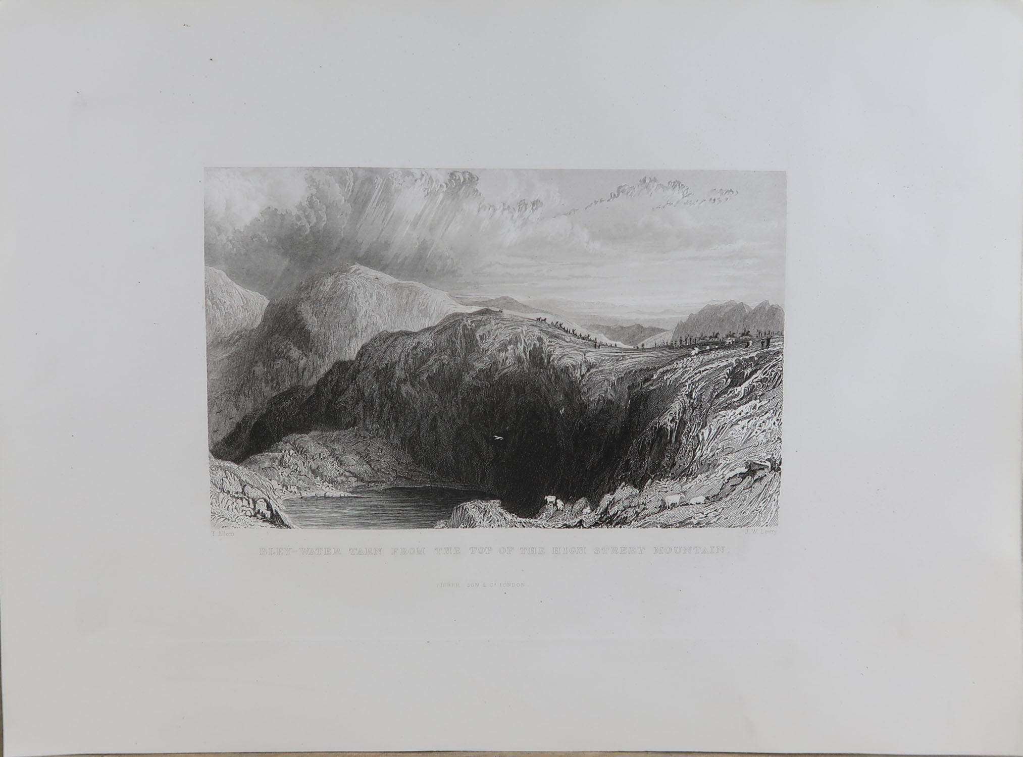 Set of 15 Antique Prints of the English Lake District, circa 1830 9