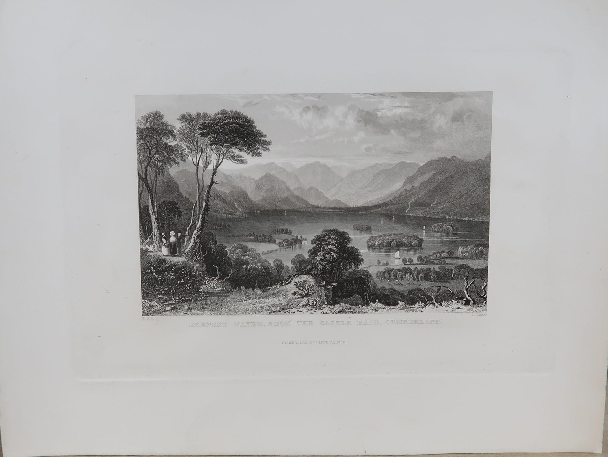 Glorious set of 15 prints of the Lake District

Steel engravings.

Published circa 1830

Good quality wove paper

Unframed.

The measurement given is the paper size of one print.





  