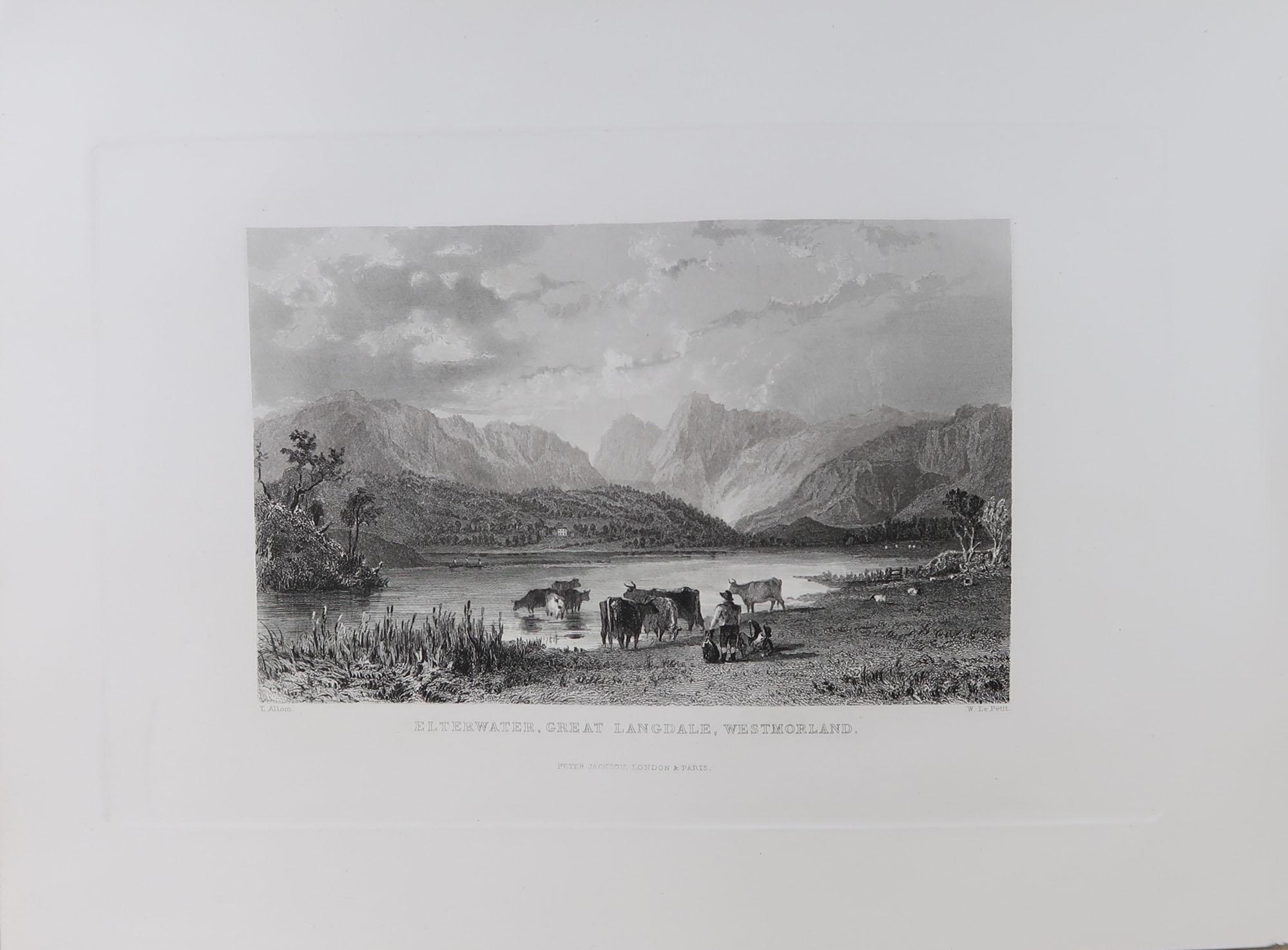 Set of 15 Antique Prints of the English Lake District, circa 1830 In Good Condition In St Annes, Lancashire