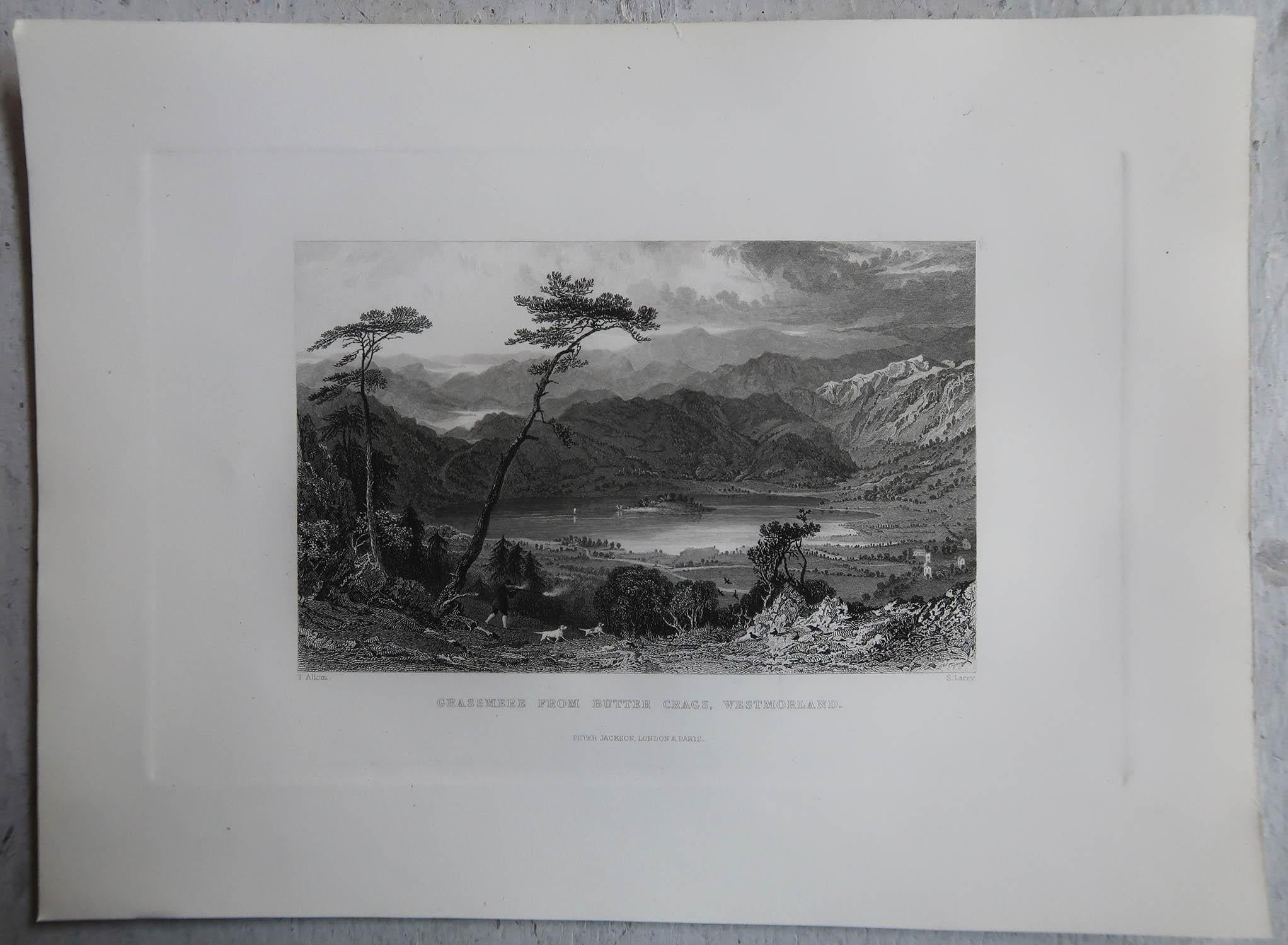 Set of 15 Antique Prints of the English Lake District, circa 1830 In Good Condition In St Annes, Lancashire
